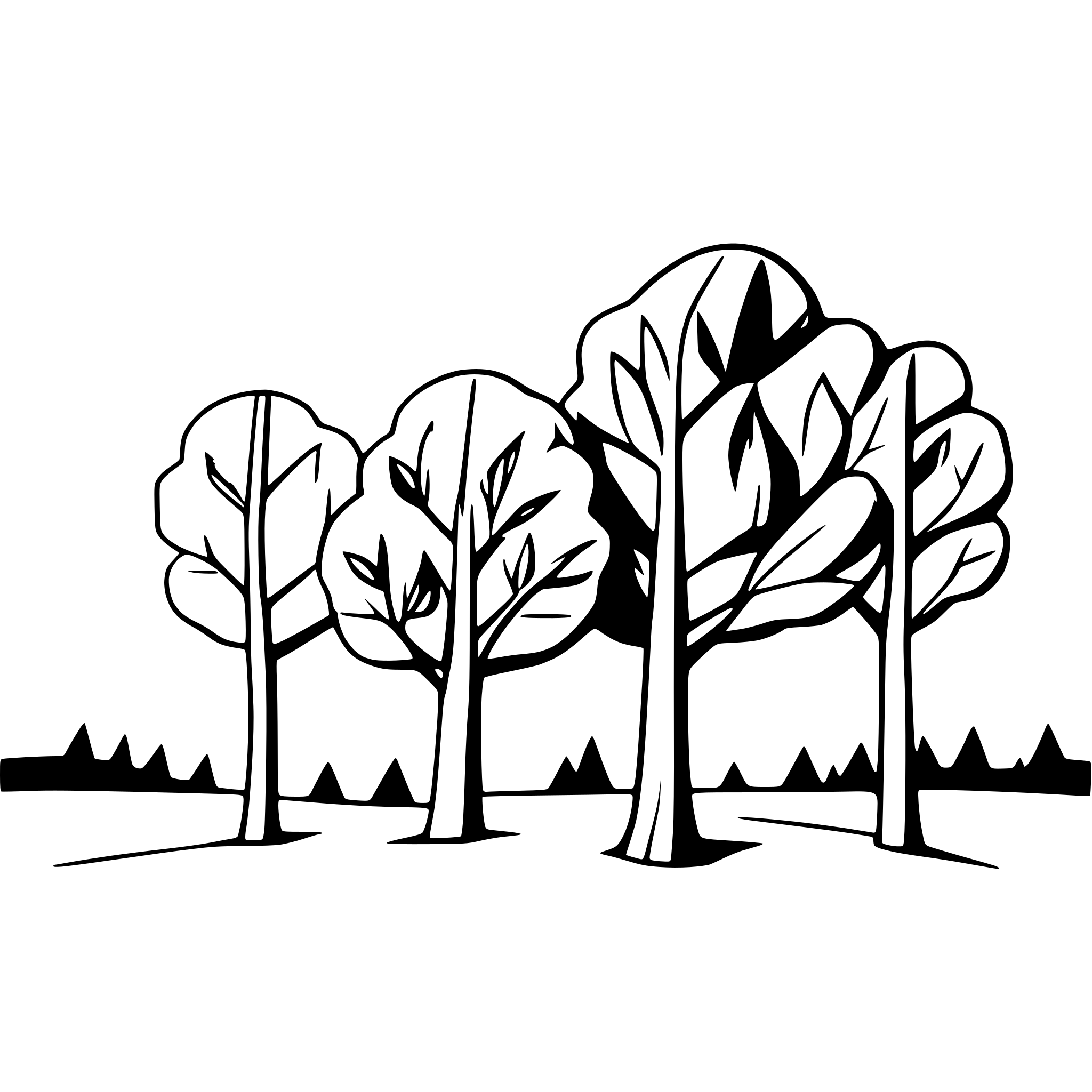 AI-generated SVG of 'trees'
