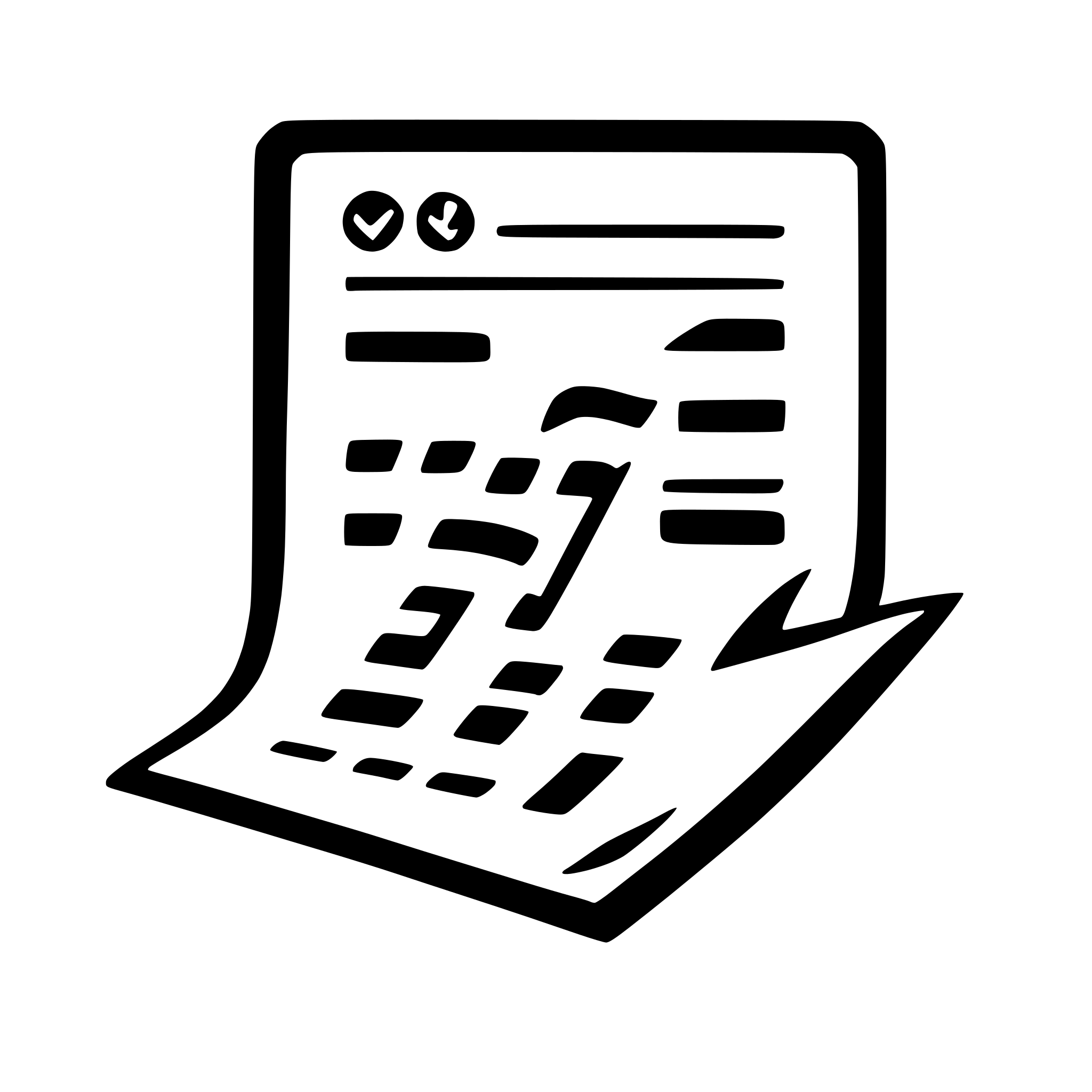AI-generated SVG of 'checkmark over document'
