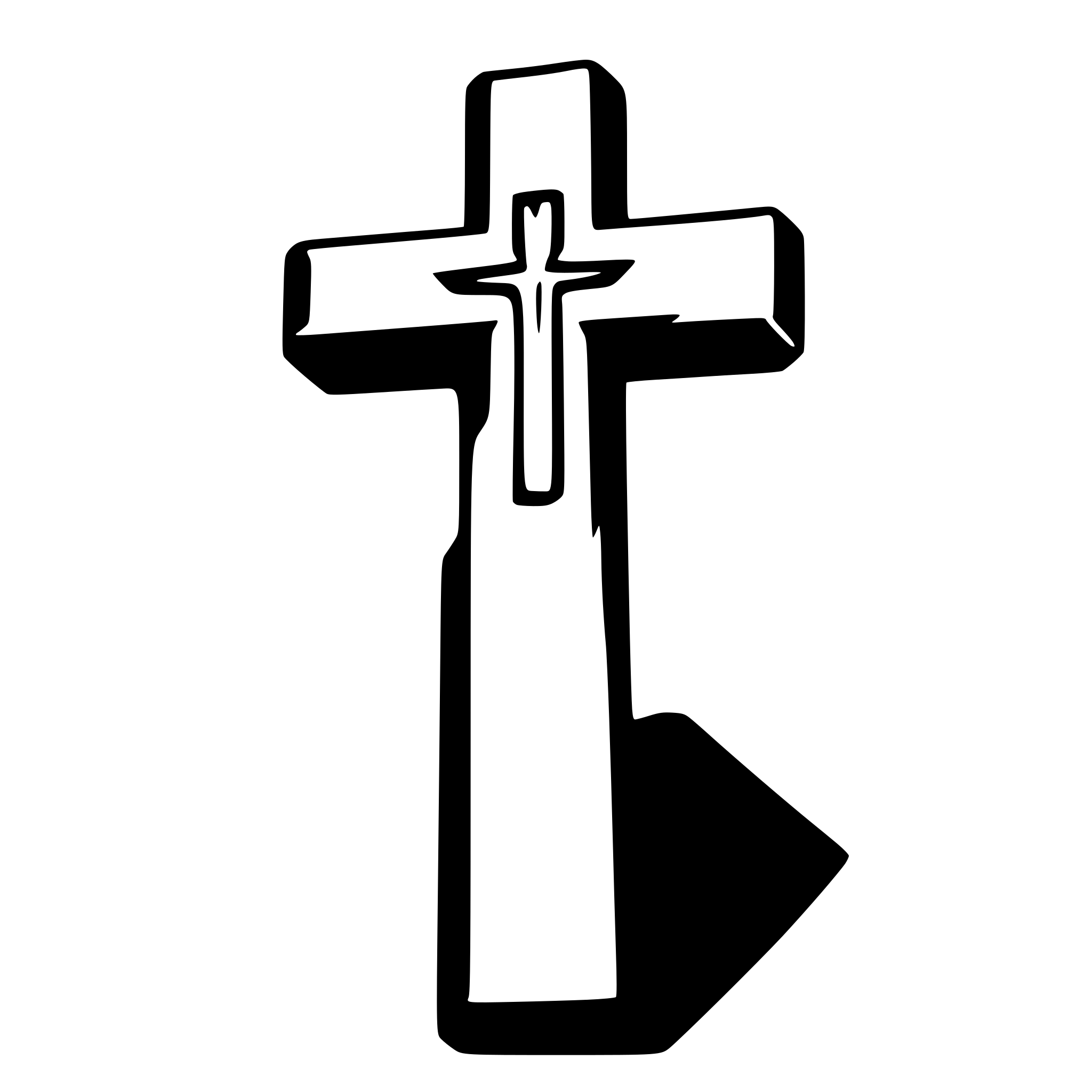 AI-generated SVG of a catholic cross simple