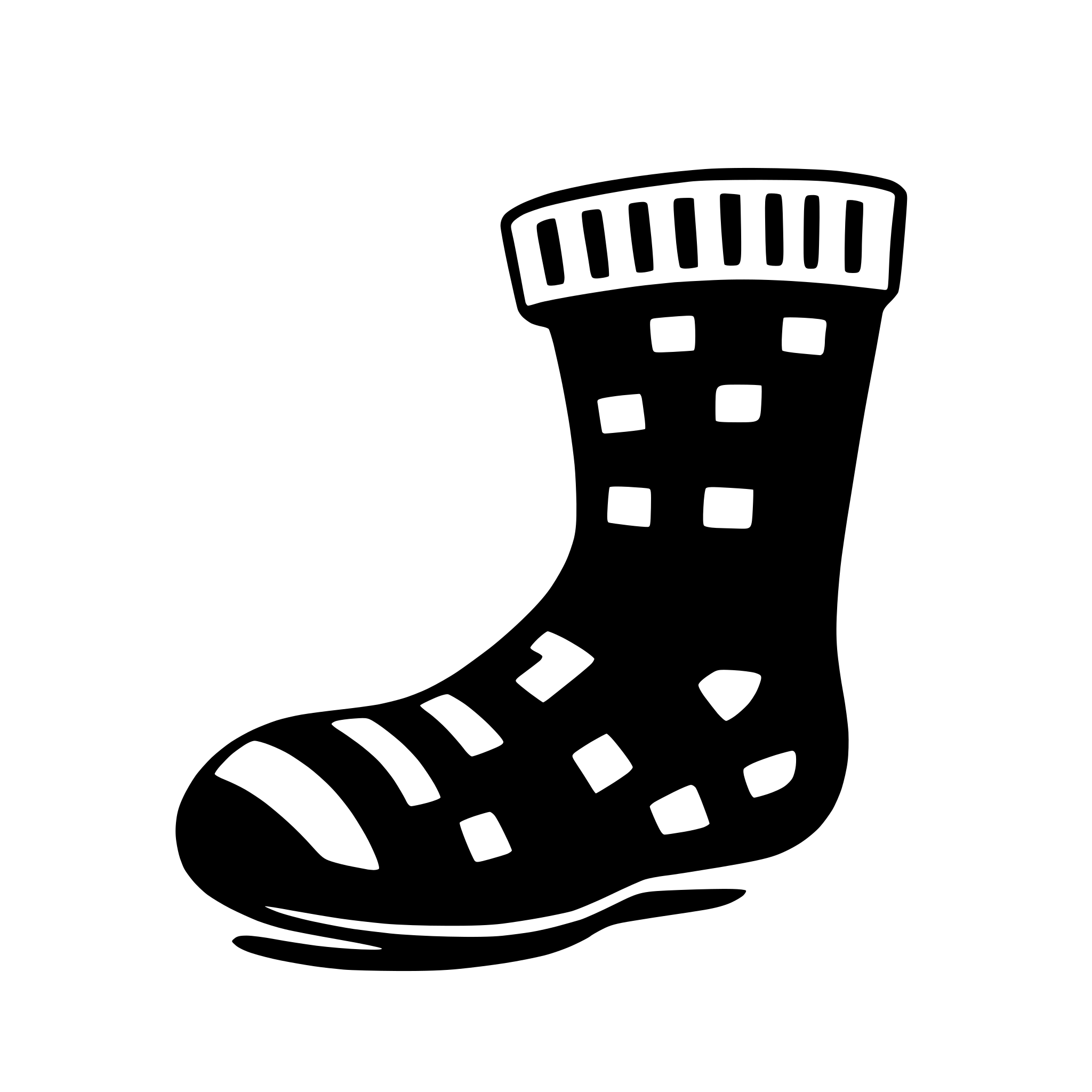 AI-generated SVG of a sock