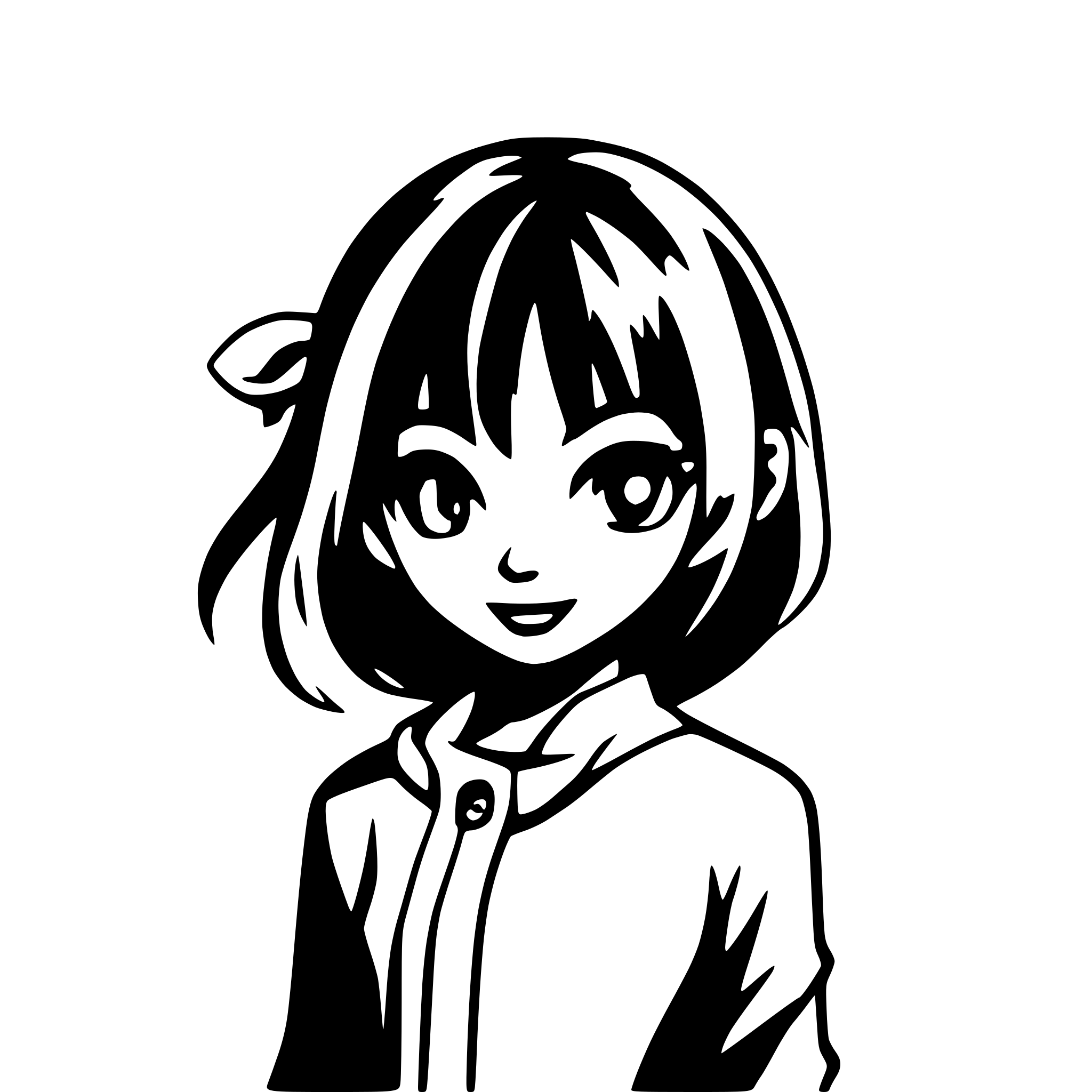 AI-generated SVG of 'anime logo website, cute, minimalist, flat'