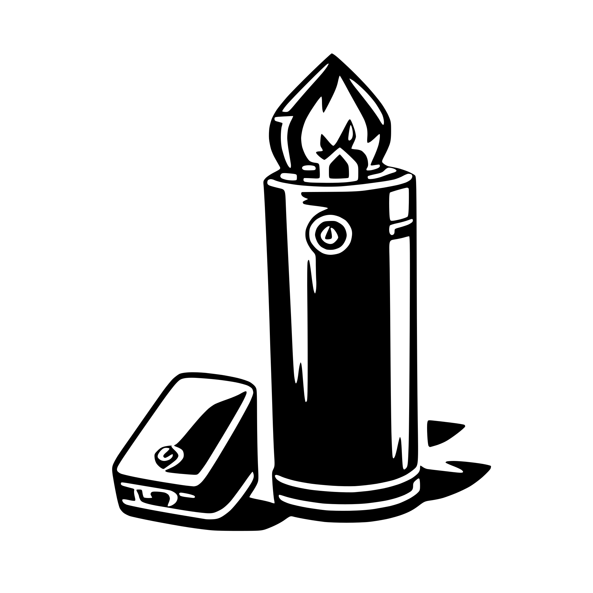 AI-generated SVG of a lighter