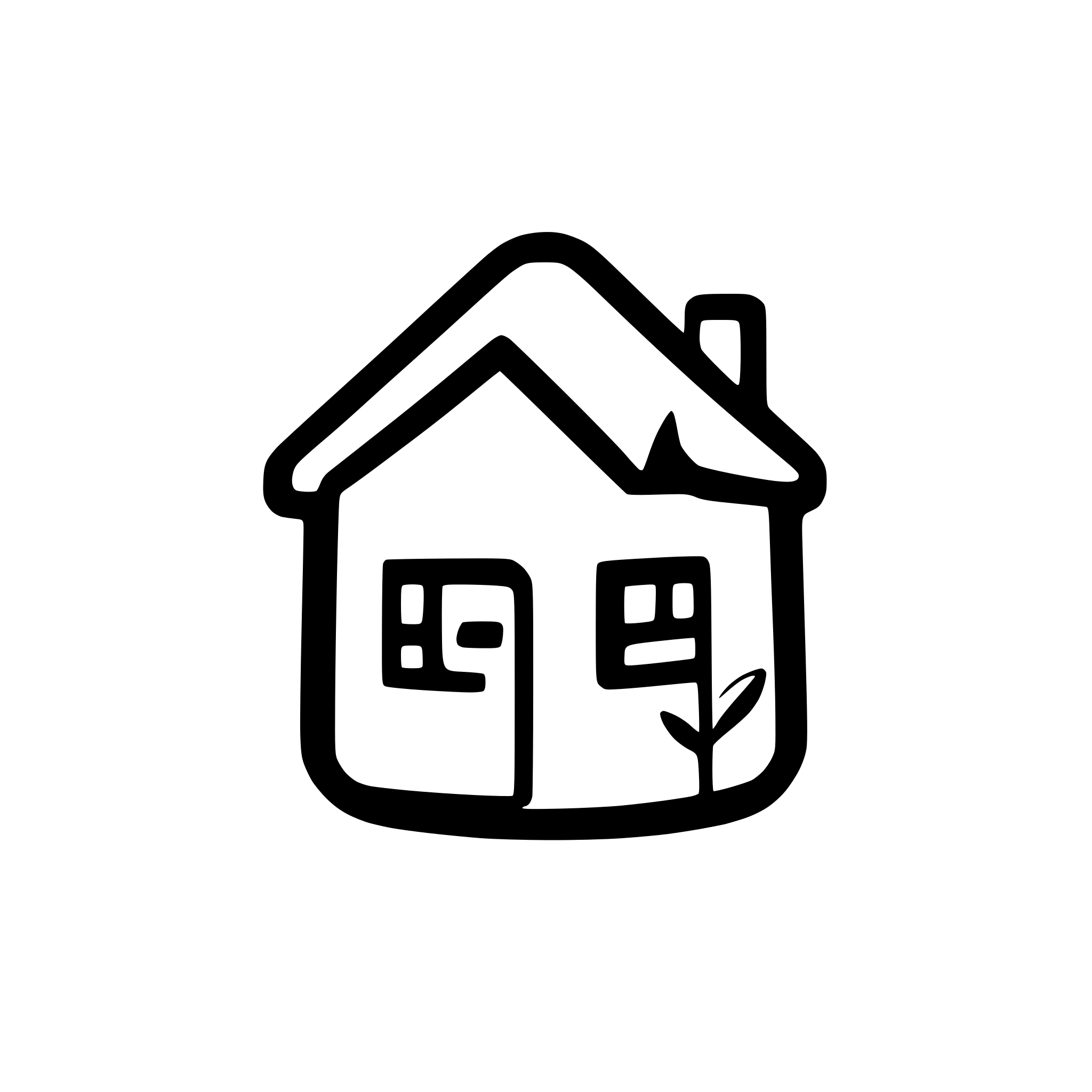 AI-generated SVG of a cute home icon