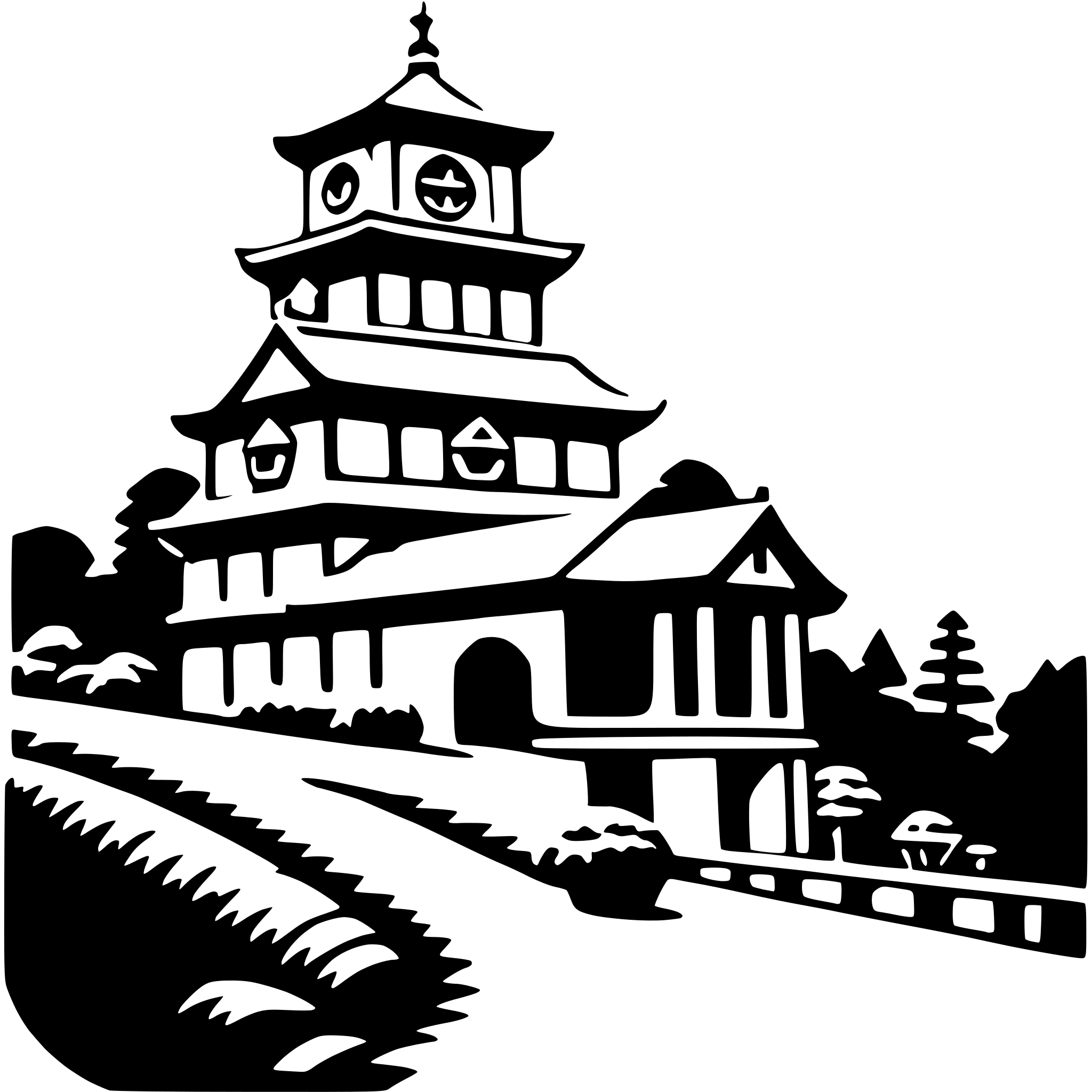 AI-generated SVG of 'kiyomizu-dera'