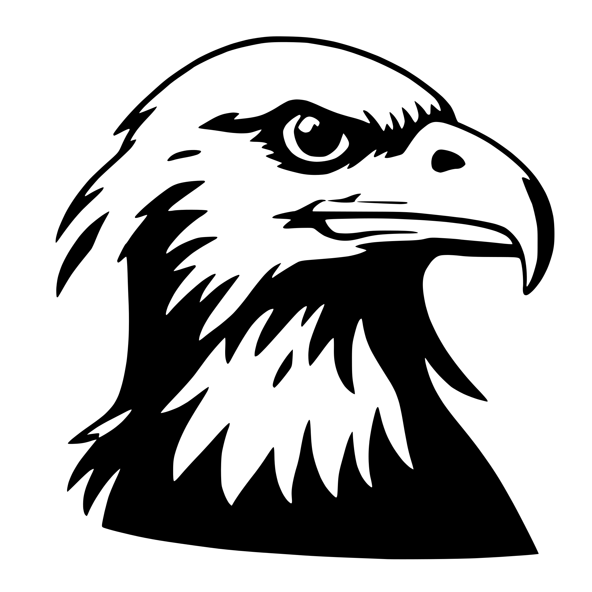 AI-generated SVG of 'bald eagle'
