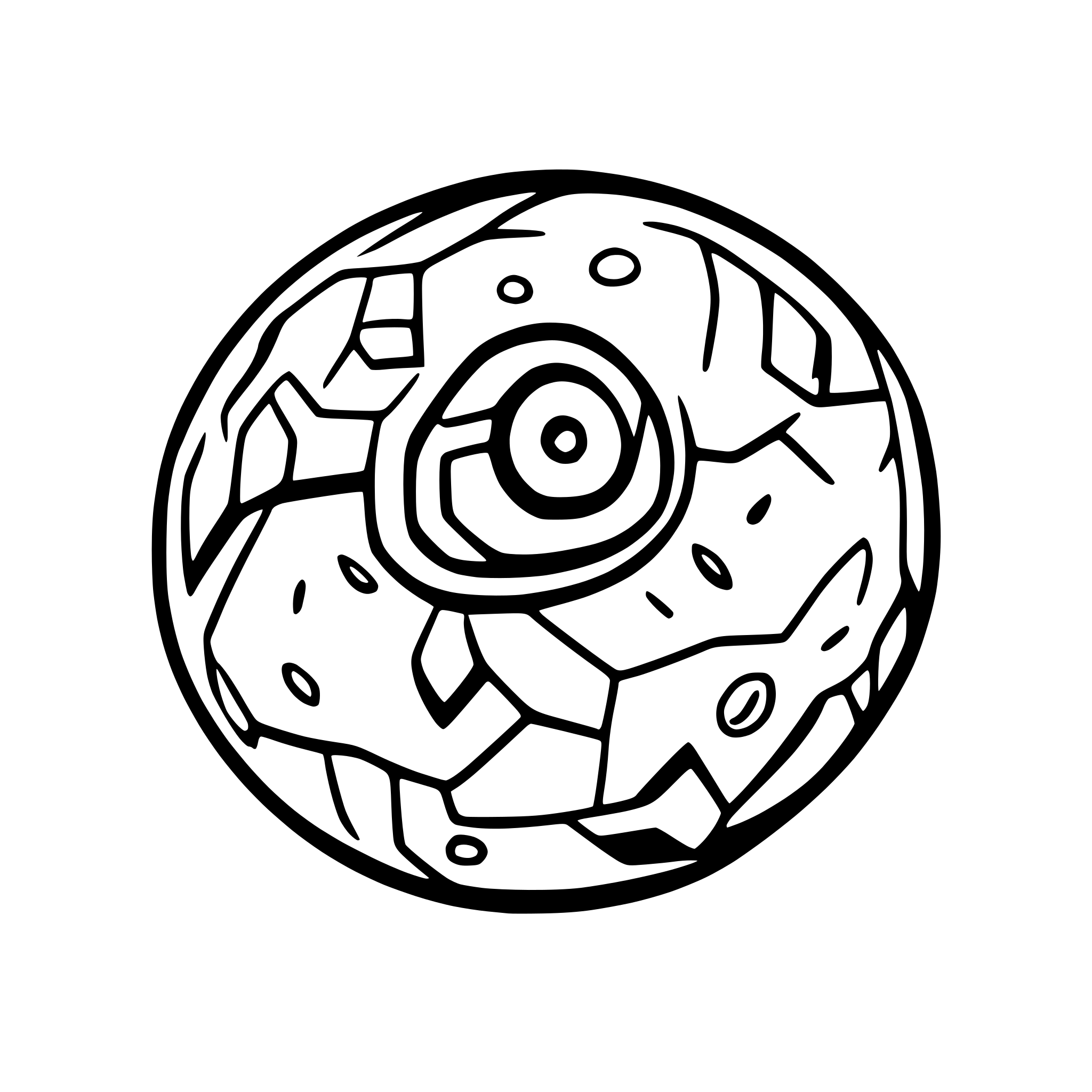 AI-generated SVG of a poke ball