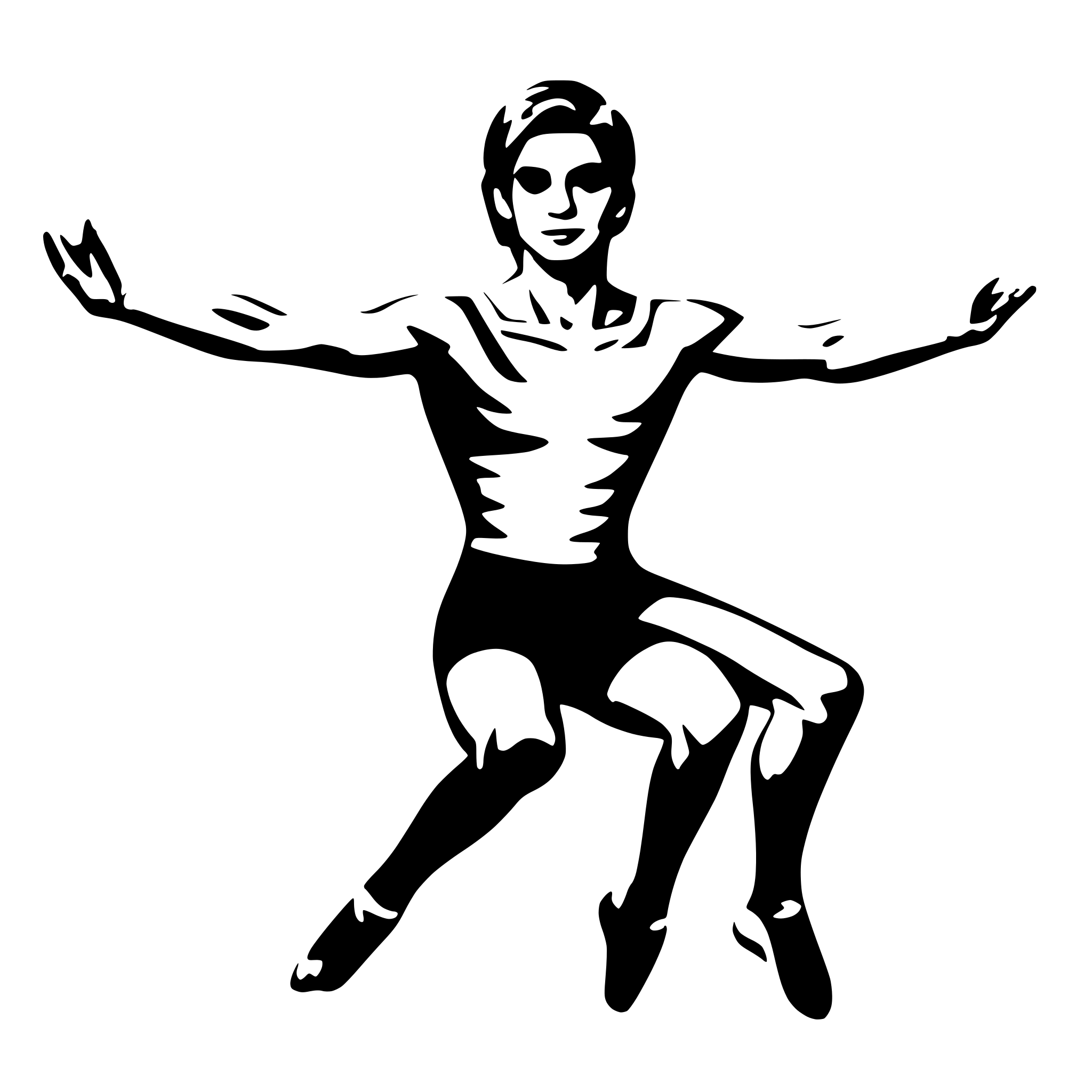 AI-generated SVG of a Male gymnast