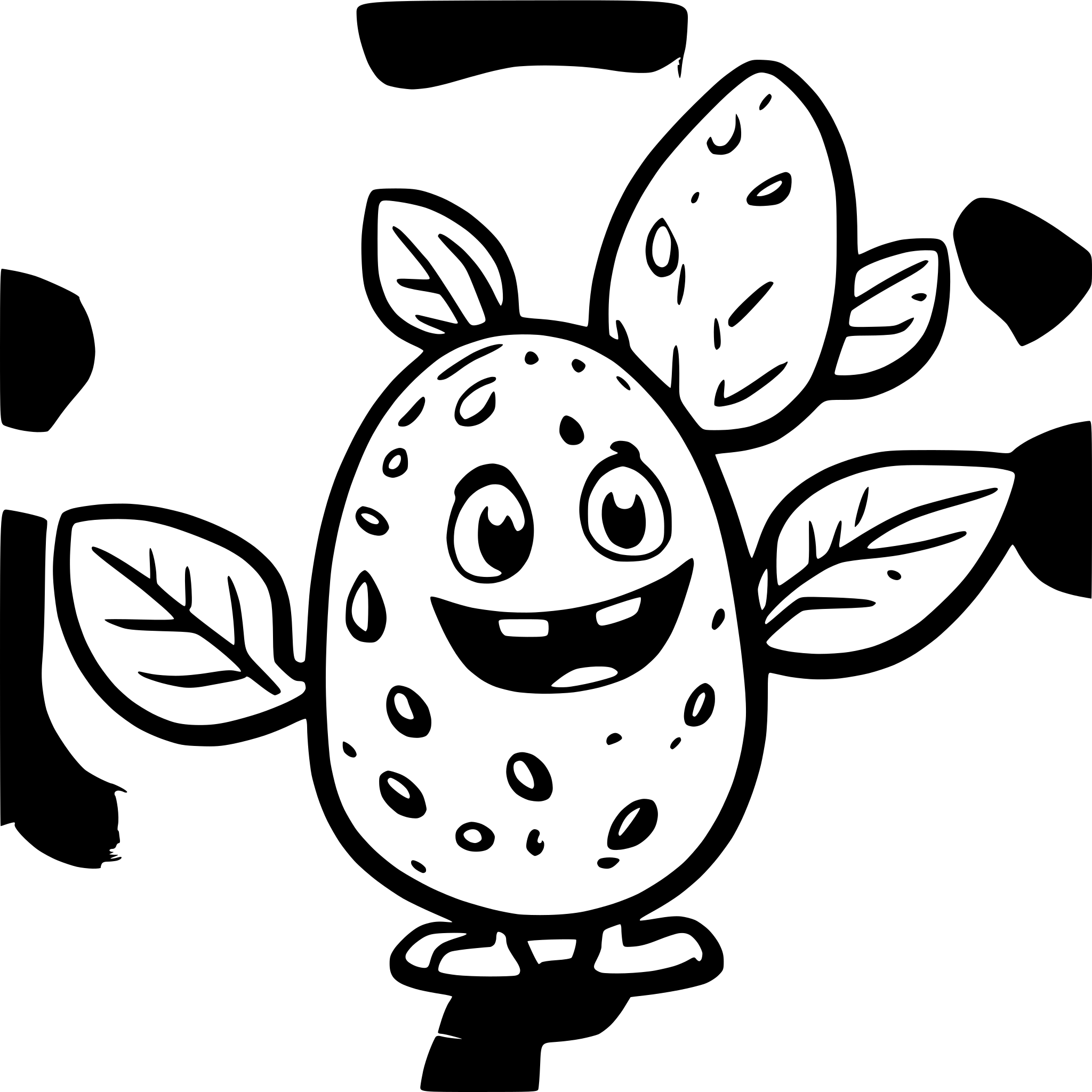 AI-generated SVG of a Giant potato monster