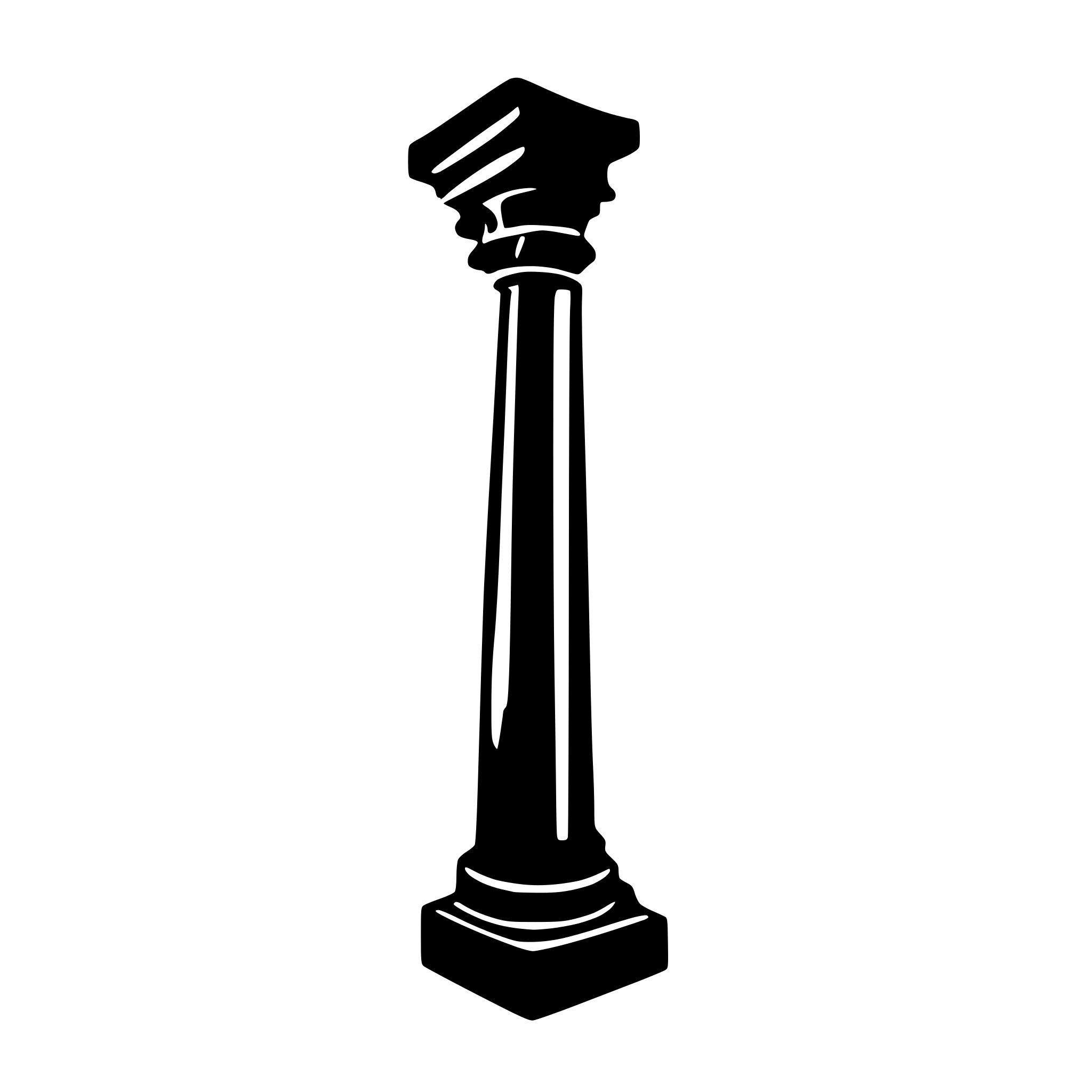 AI-generated SVG of 'roman column no background'