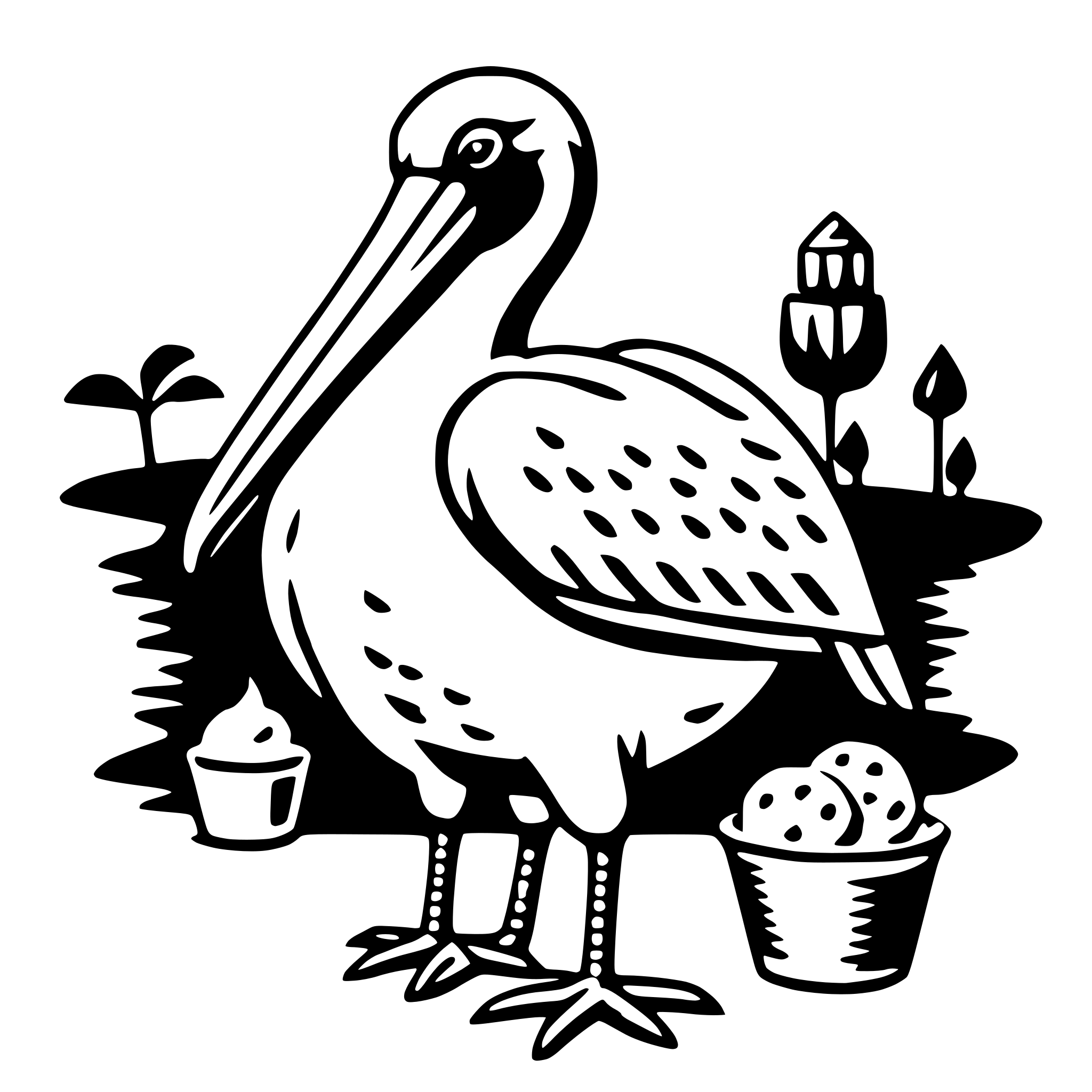 AI-generated SVG of 'ibis with ice cream'