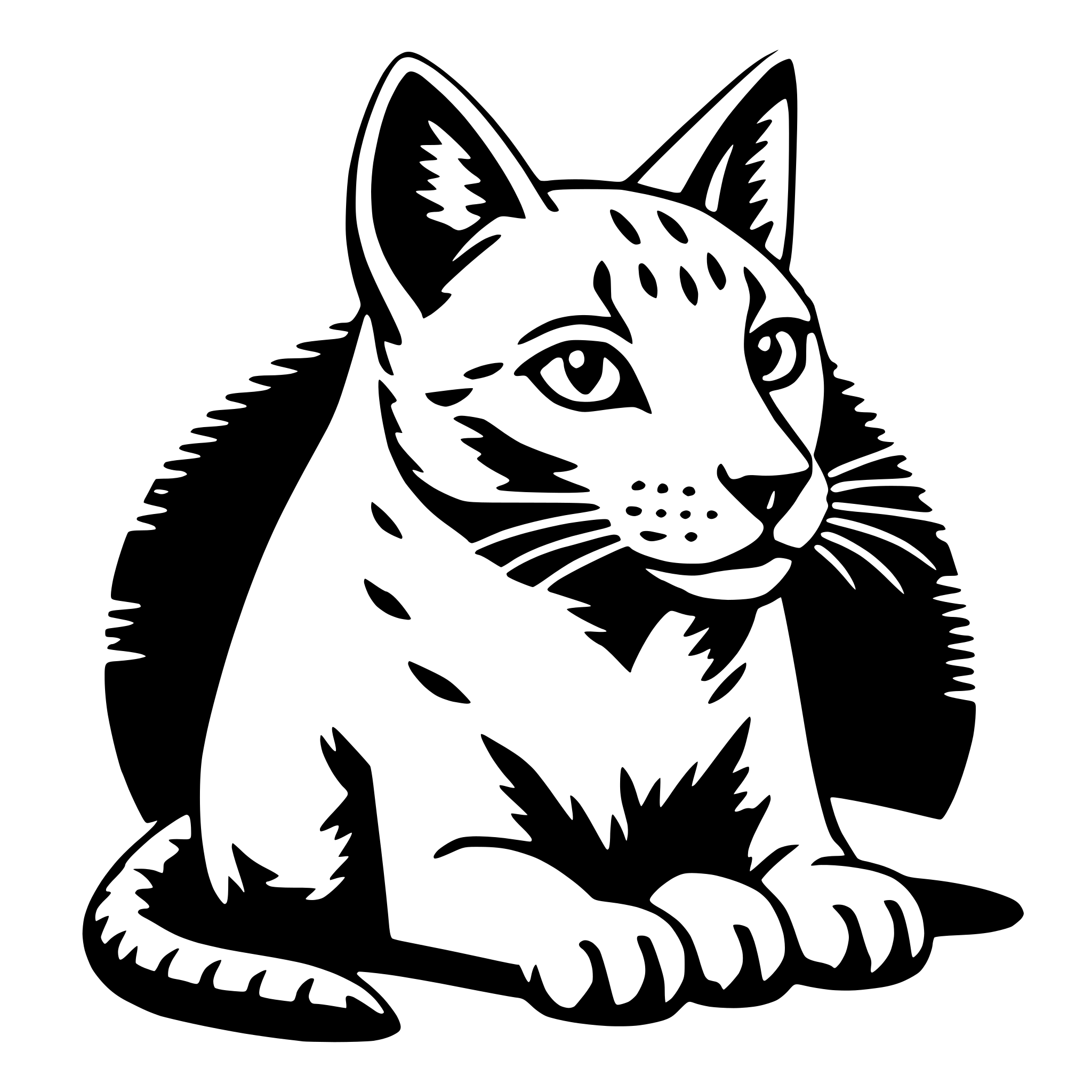AI-generated SVG of 'bastet'