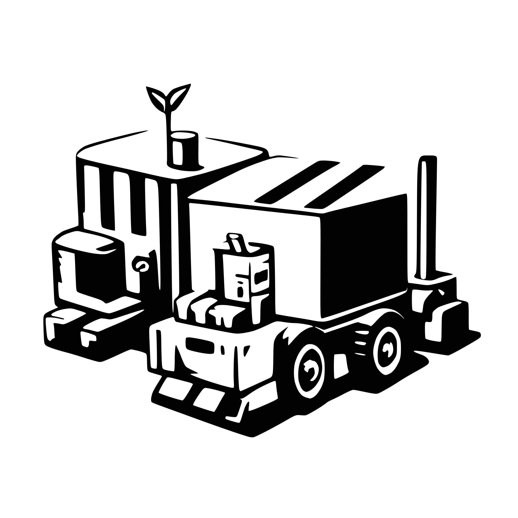 AI-generated SVG of 'logistics'
