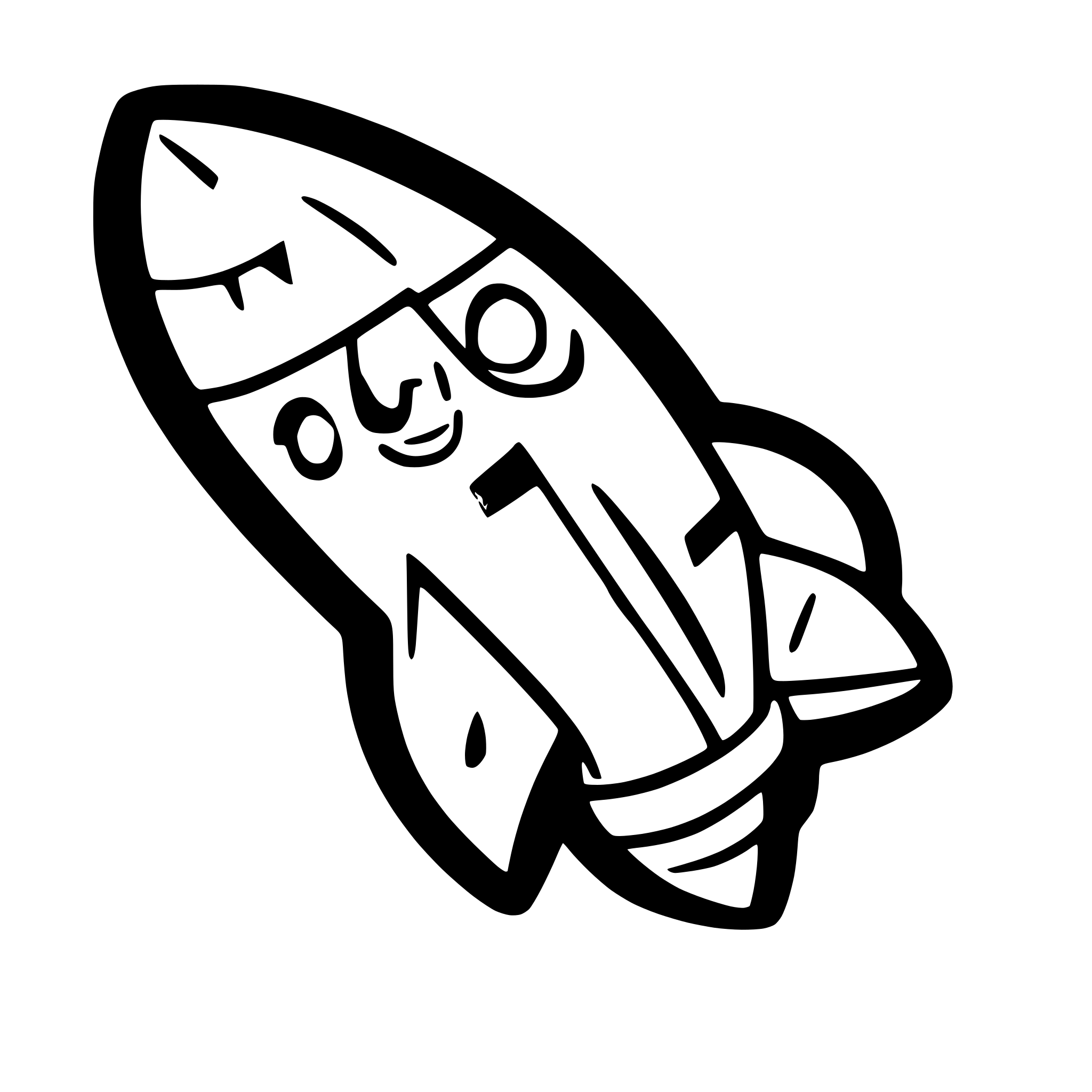 AI-generated SVG of a Cartoon rocket, make sure it is symmetrical.