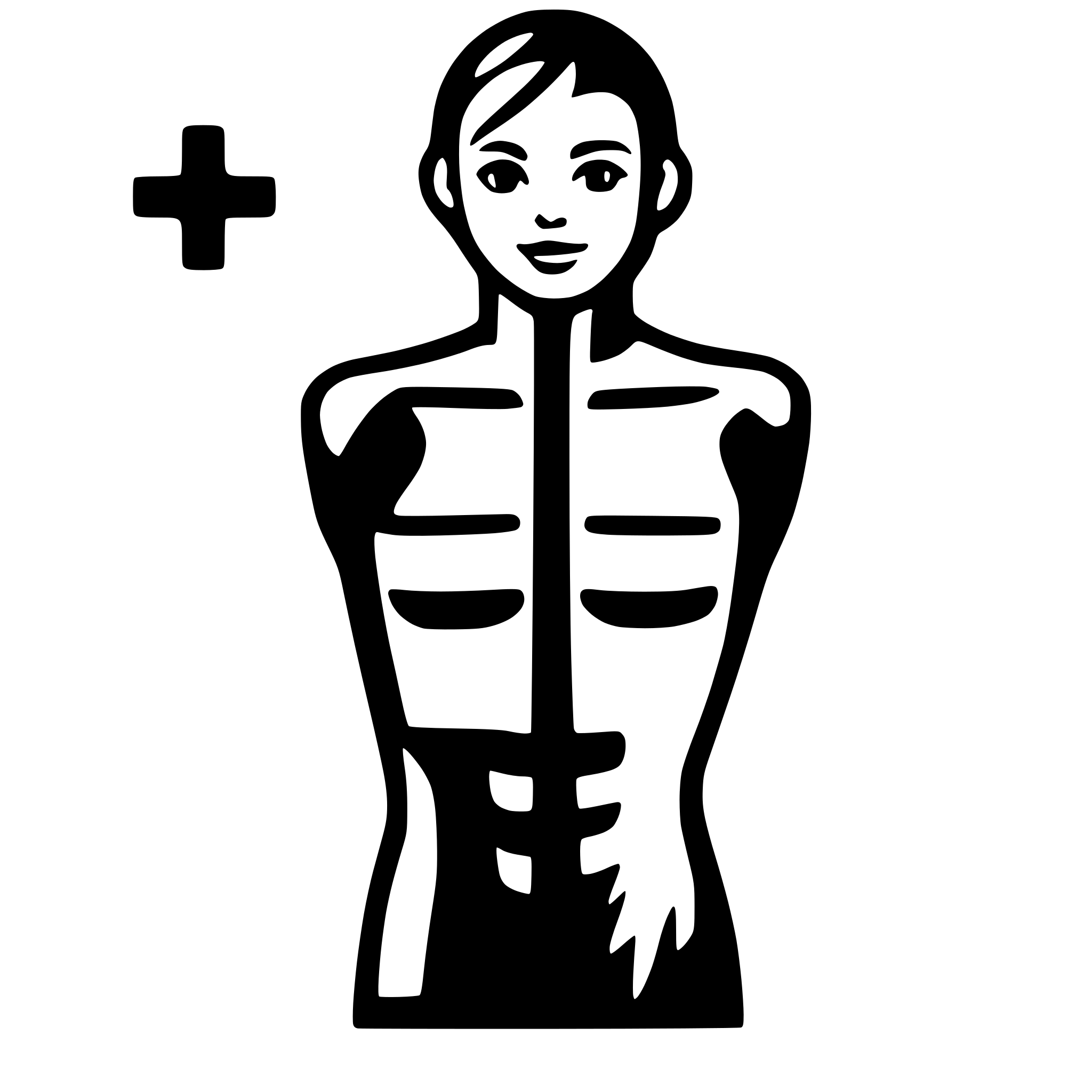 AI-generated SVG of a chest x ray