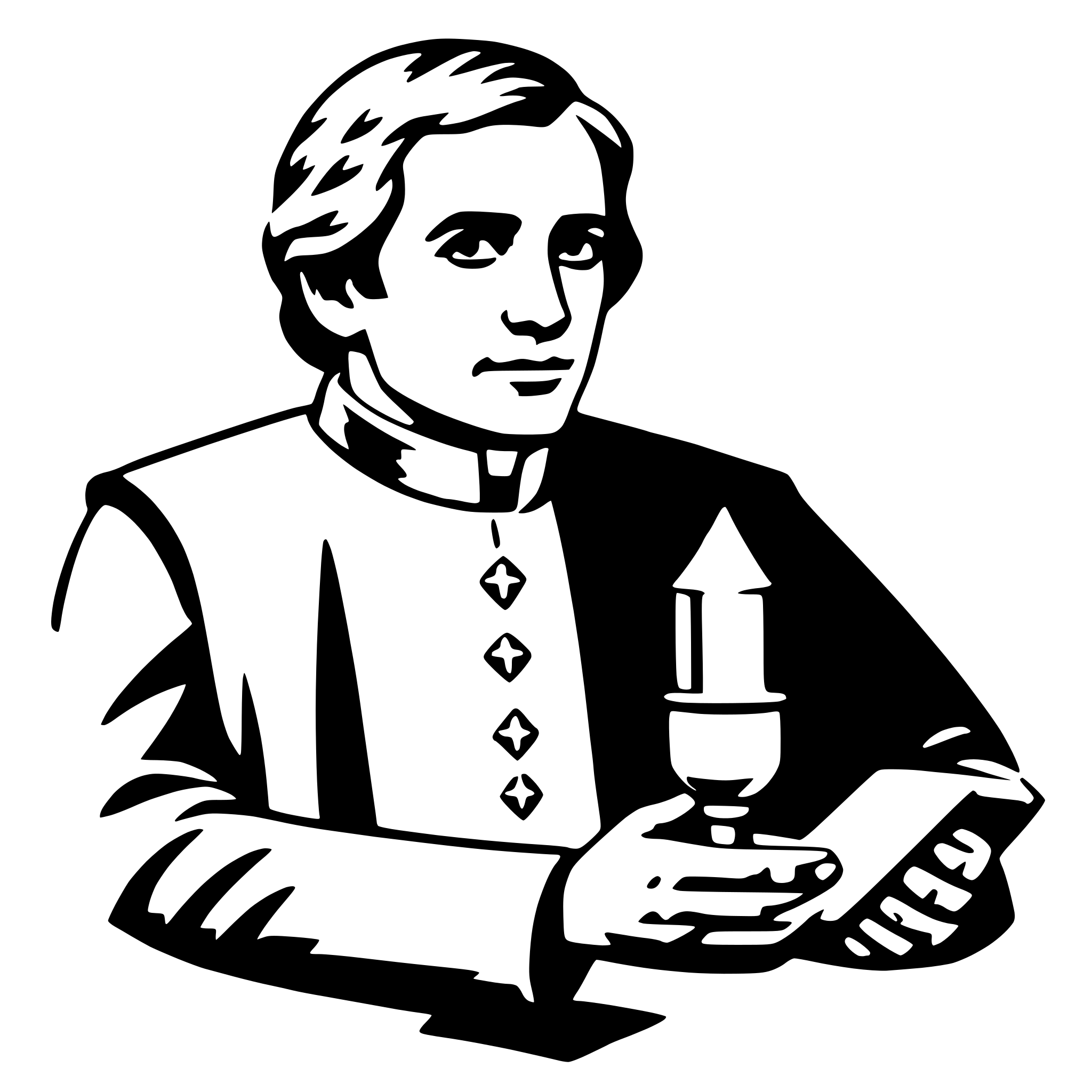 AI-generated SVG of a clergy