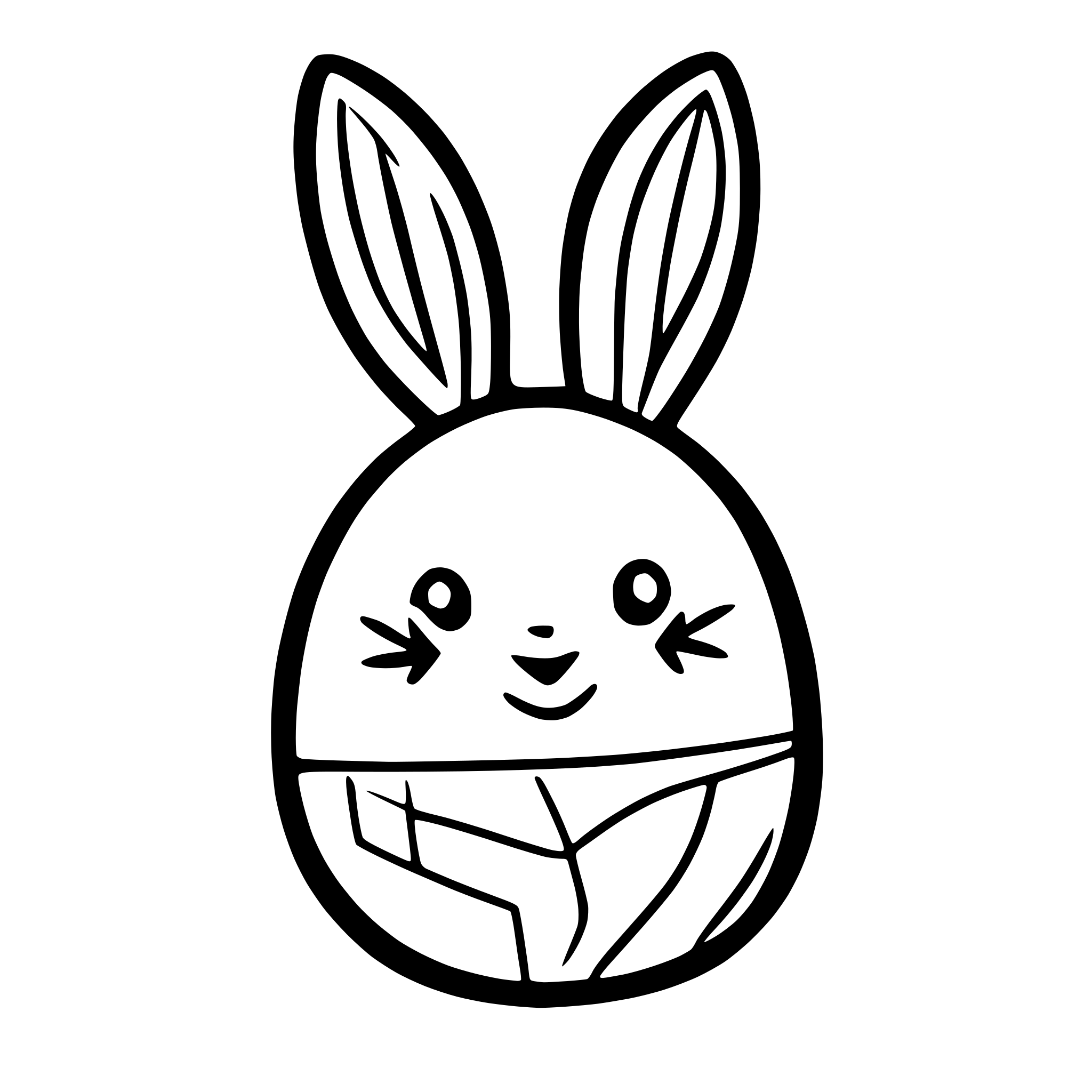 AI-generated SVG of a easter