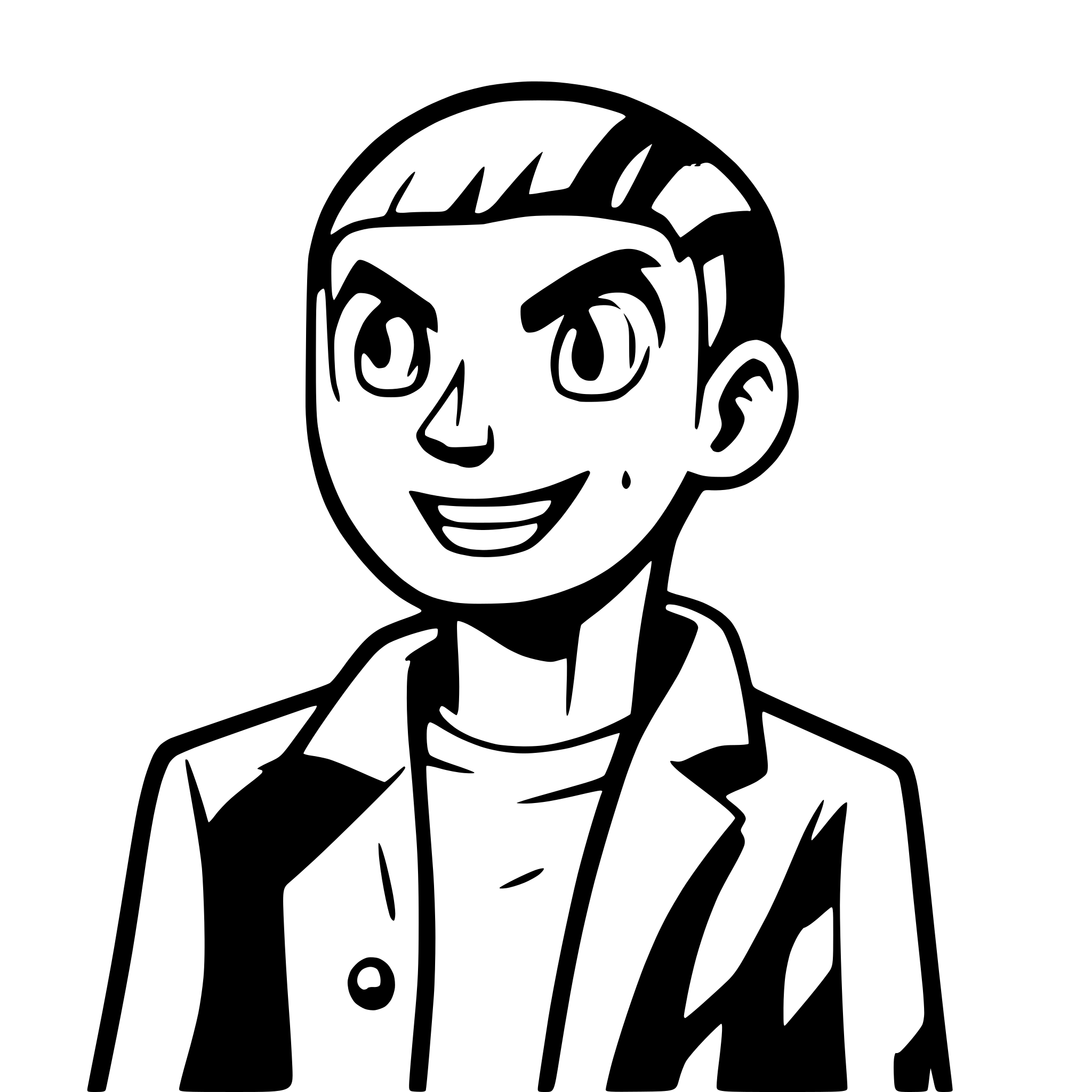 AI-generated SVG of a comic-book style man looking shocked