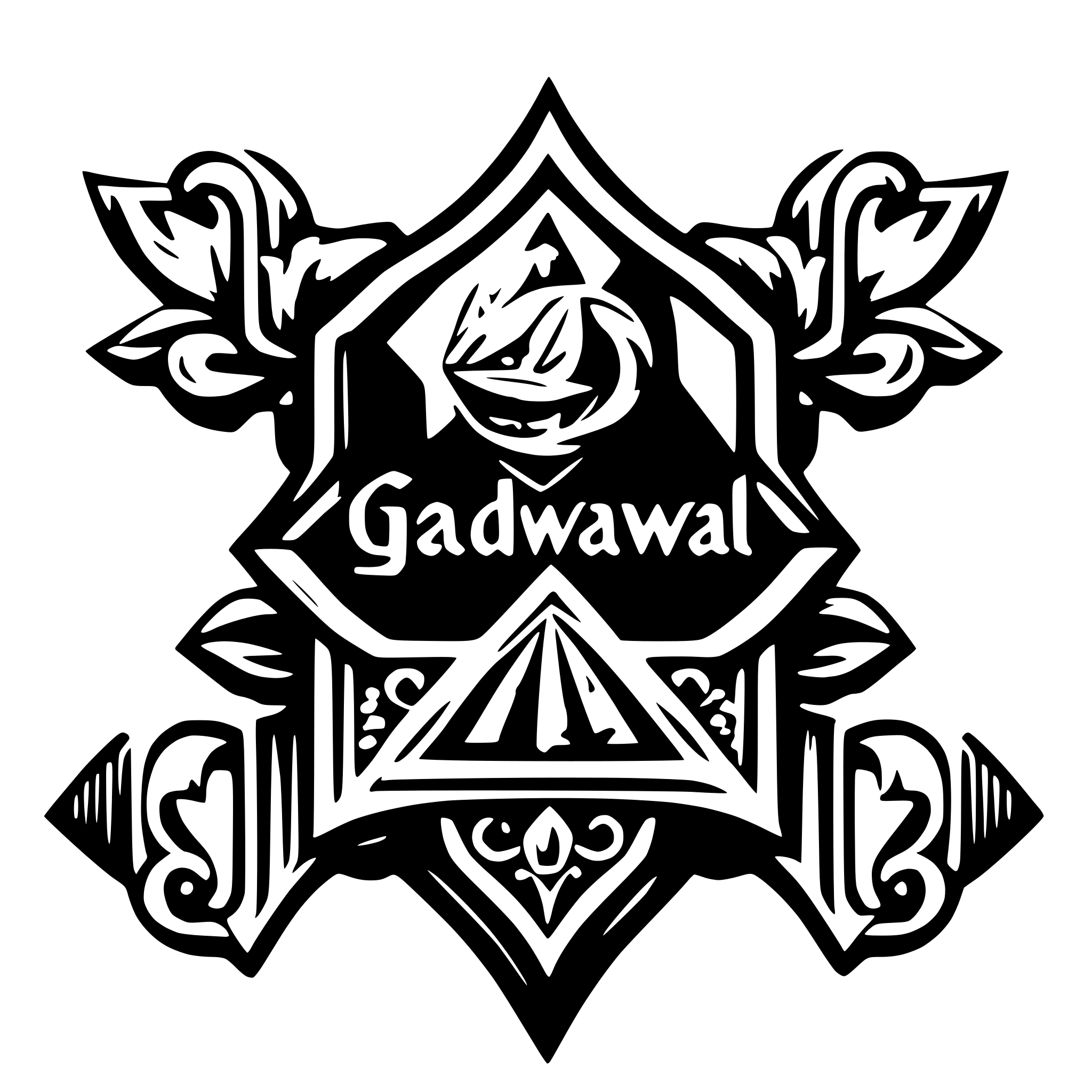 AI-generated SVG of 'Create a logo of Gadwal from Panna jewellery in diamond and jewellery'