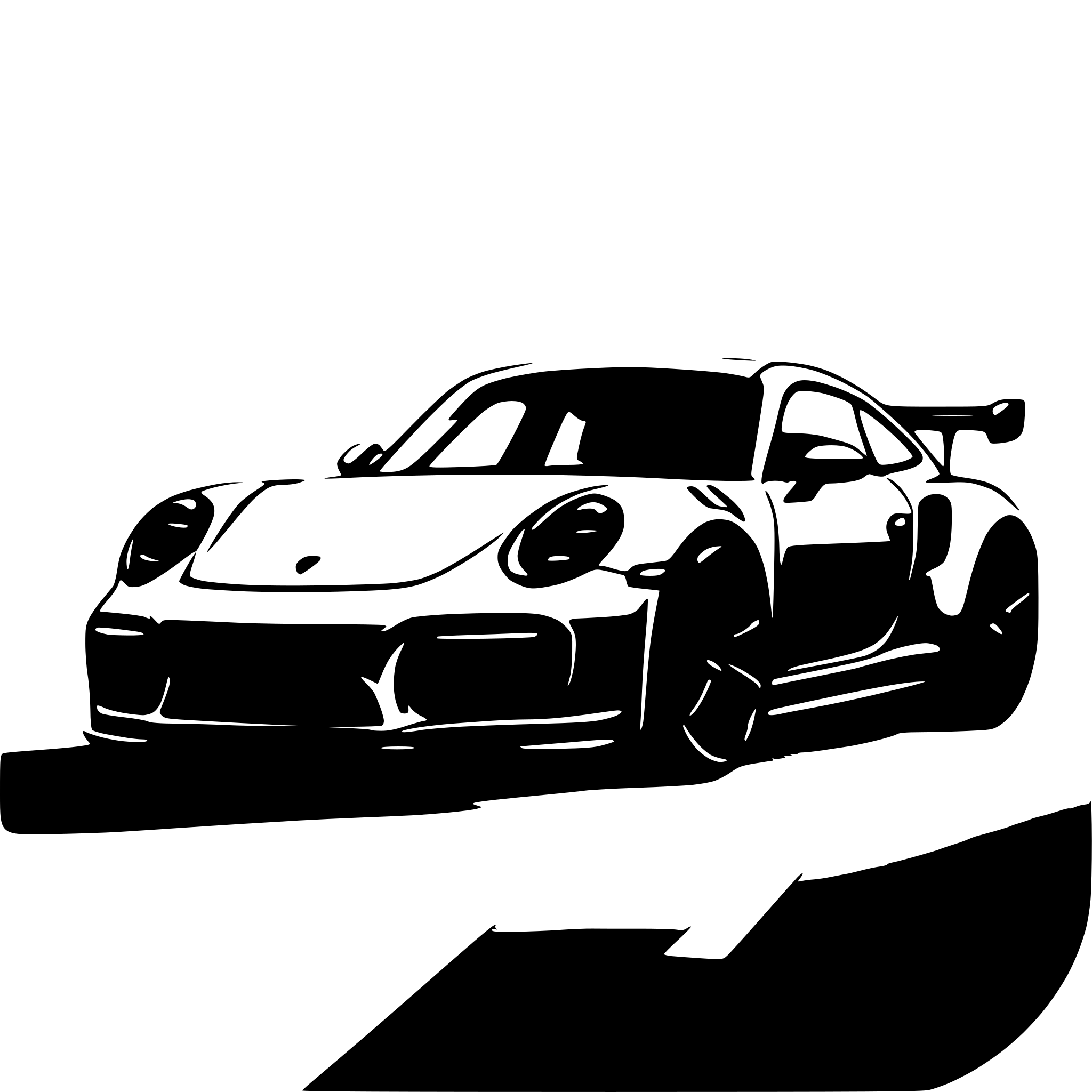 AI-generated SVG of a Porsche 992 turbo s
