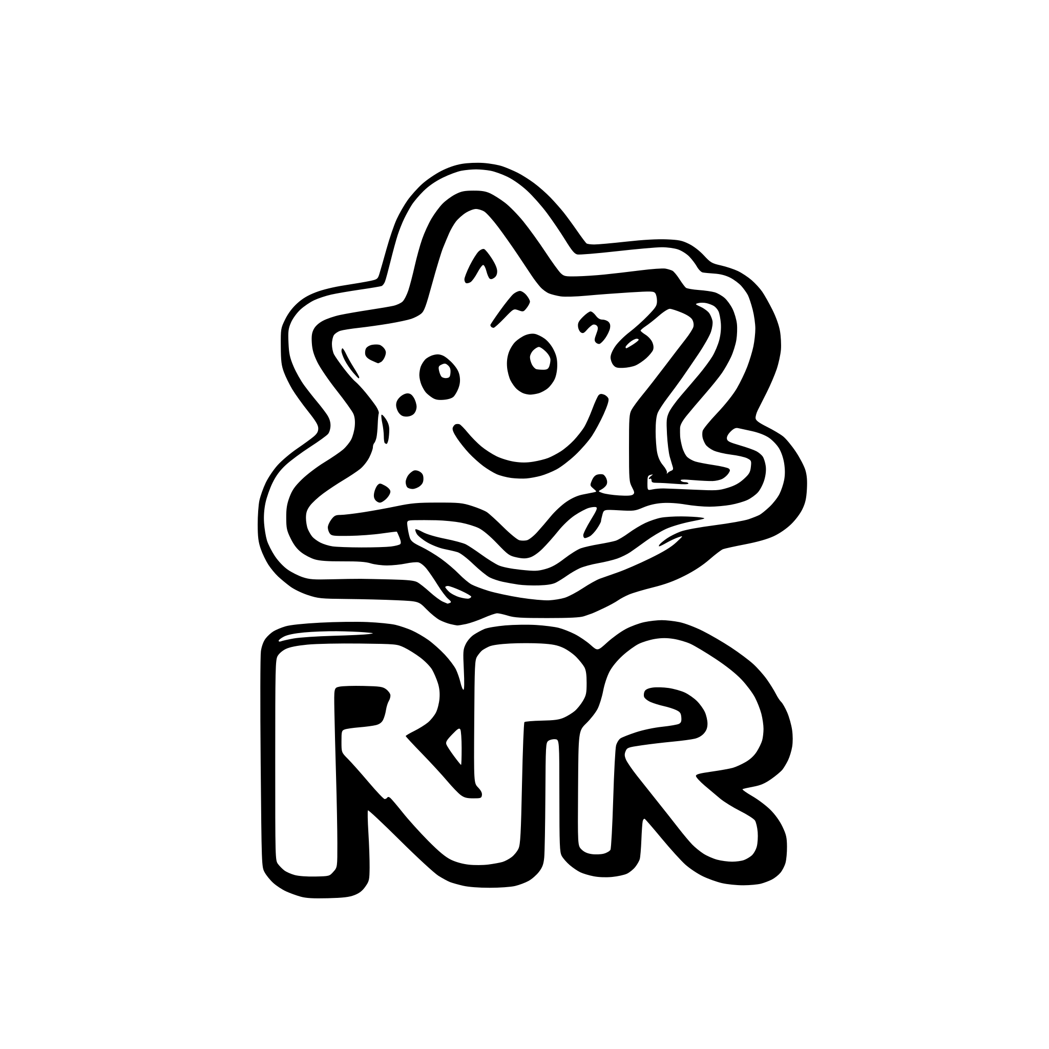 AI-generated SVG of a The 'RPA Zone' logo features vibrant, colorful text and a cheerful smiling star against a light blue backdrop. Bold, rounded letters spell out 'RPA' in blue, yellow, and red, while the green 'ZONE' sits below, accompanied by a happy yellow star and playful rainbow-inspired curves."