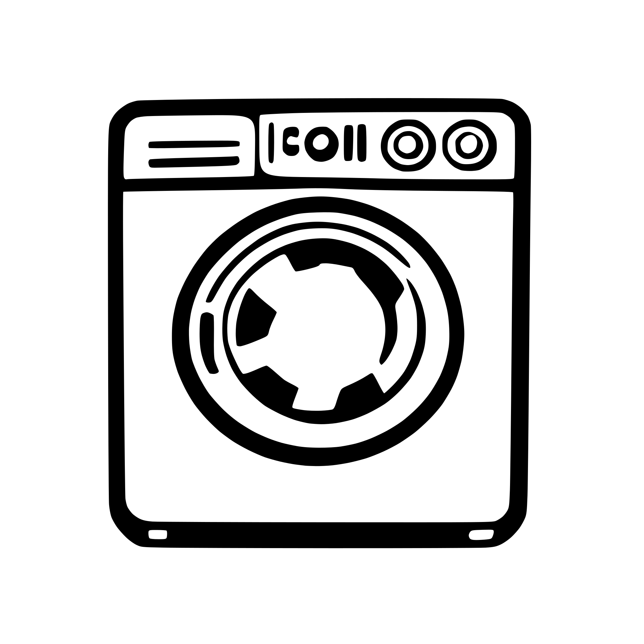 AI-generated SVG of a Washing Machine
