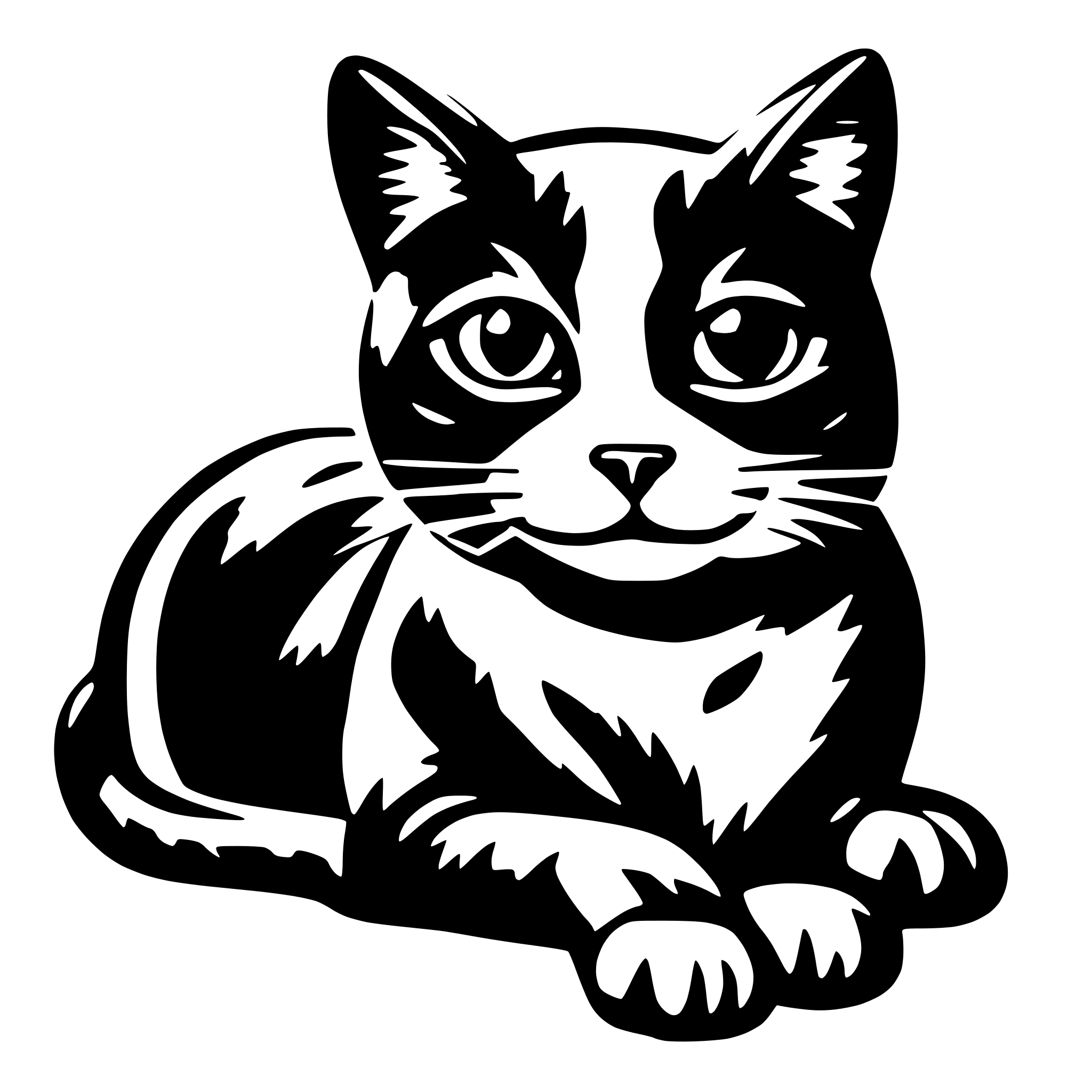 AI-generated SVG of a cat