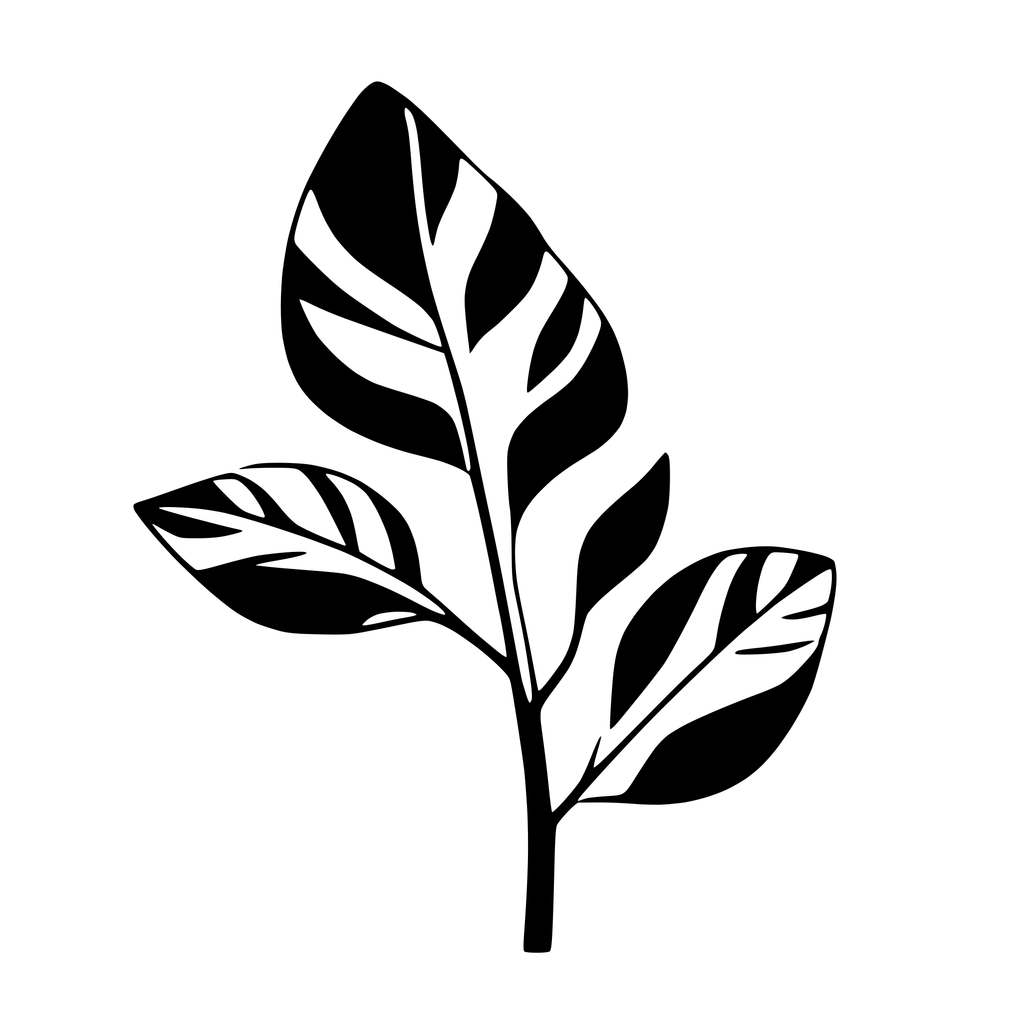 AI-generated SVG of a thornbush
