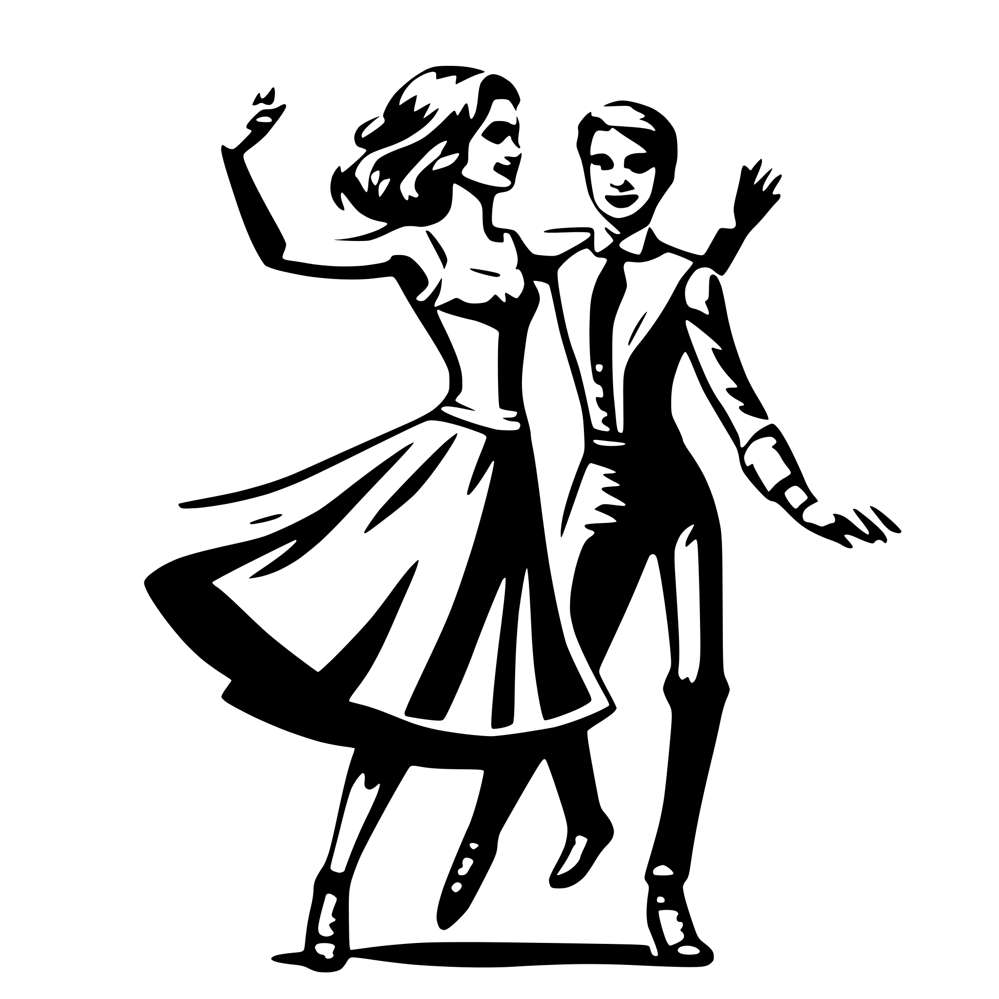 AI-generated SVG of 'dance'