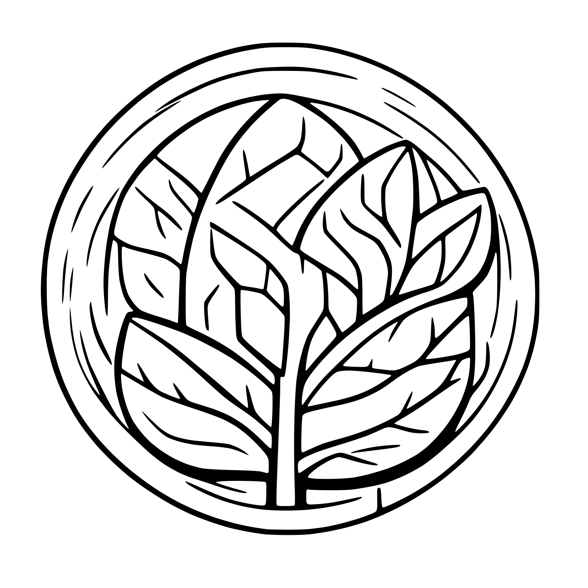 AI-generated SVG of a Create a logo with symetric shape in  black, and white, that resembles of tech