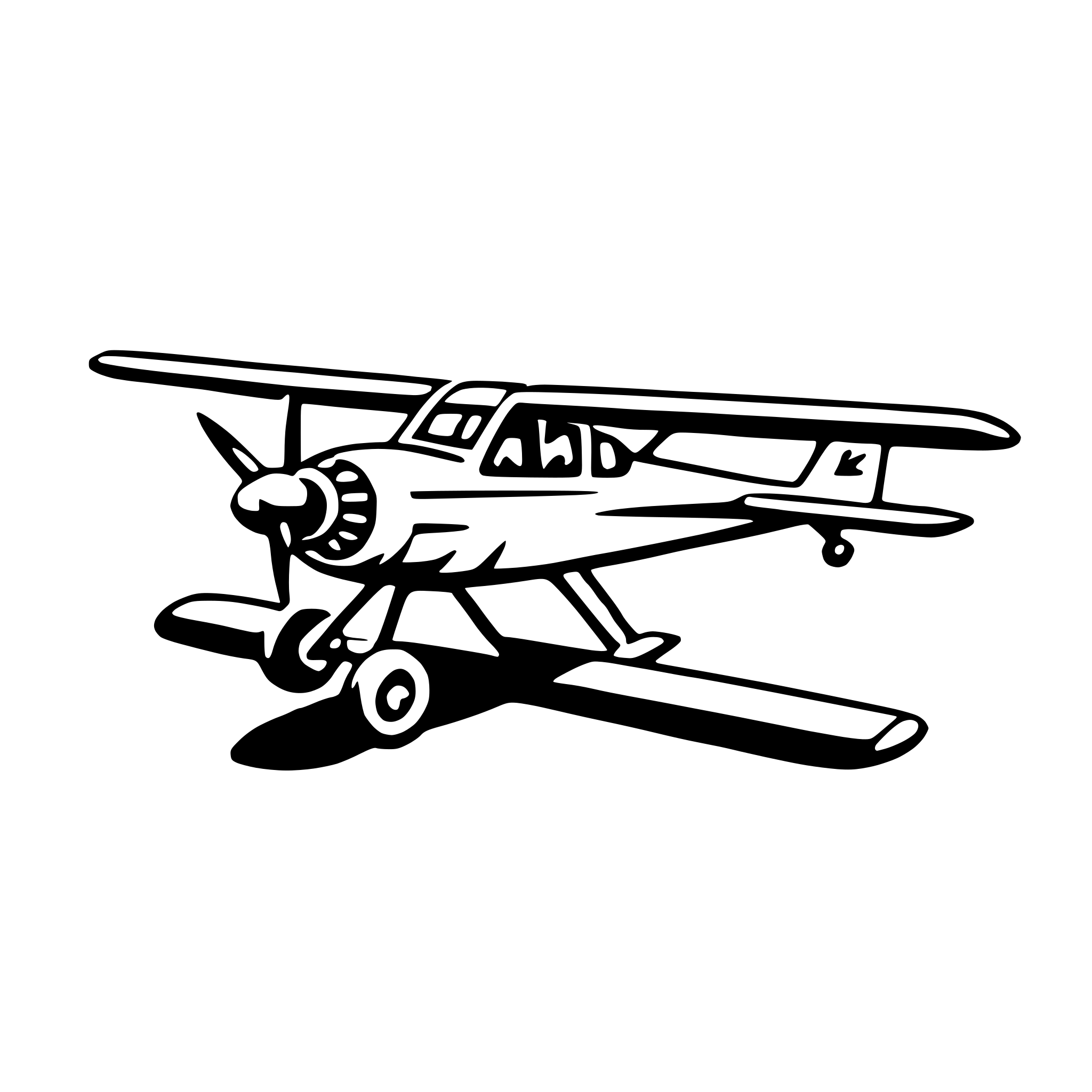 AI-generated SVG of 'light aircraft'
