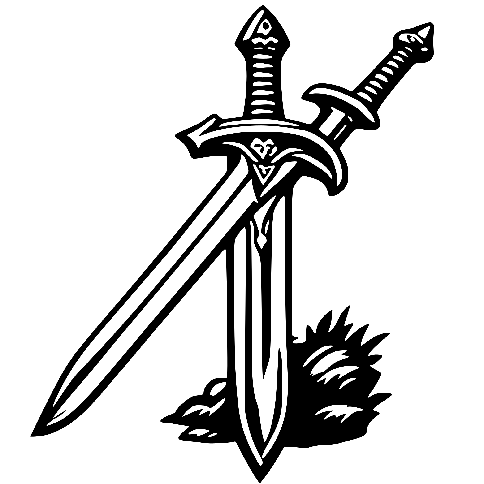 AI-generated SVG of a sword