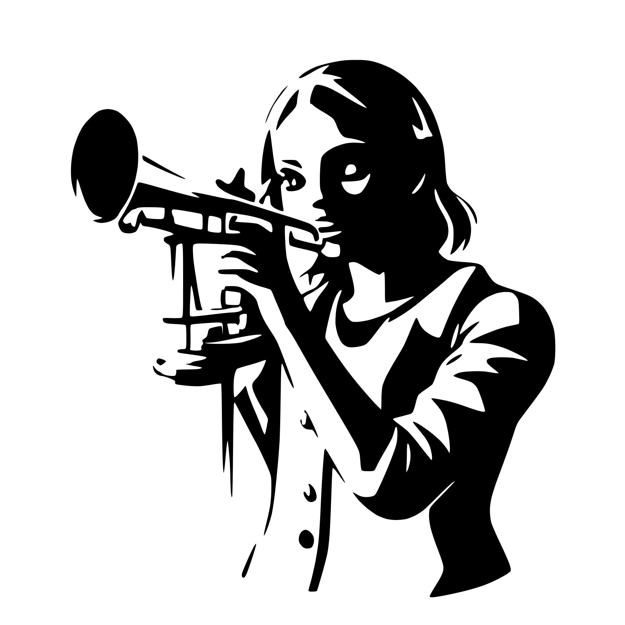 AI-generated SVG of 'Single trombone'