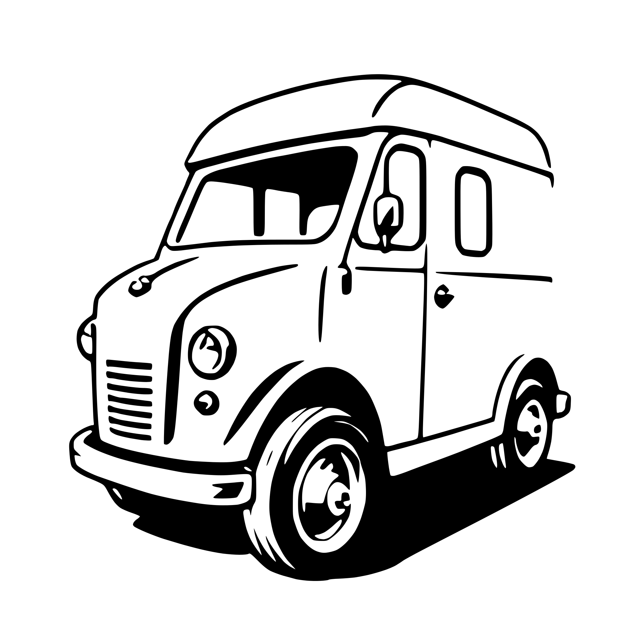 AI-generated SVG of 'panel van'