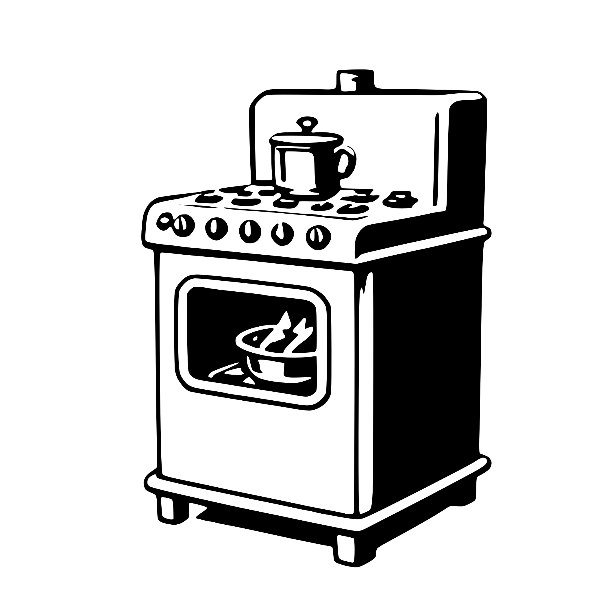 AI-generated SVG of a stove