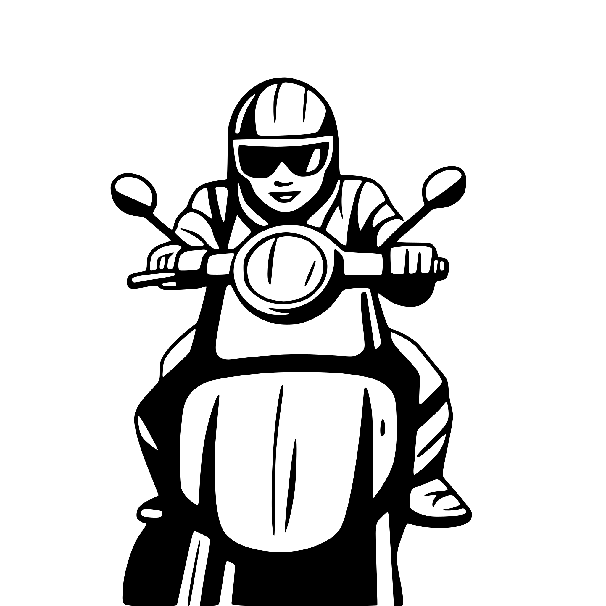 AI-generated SVG of a motorcycle on open road
