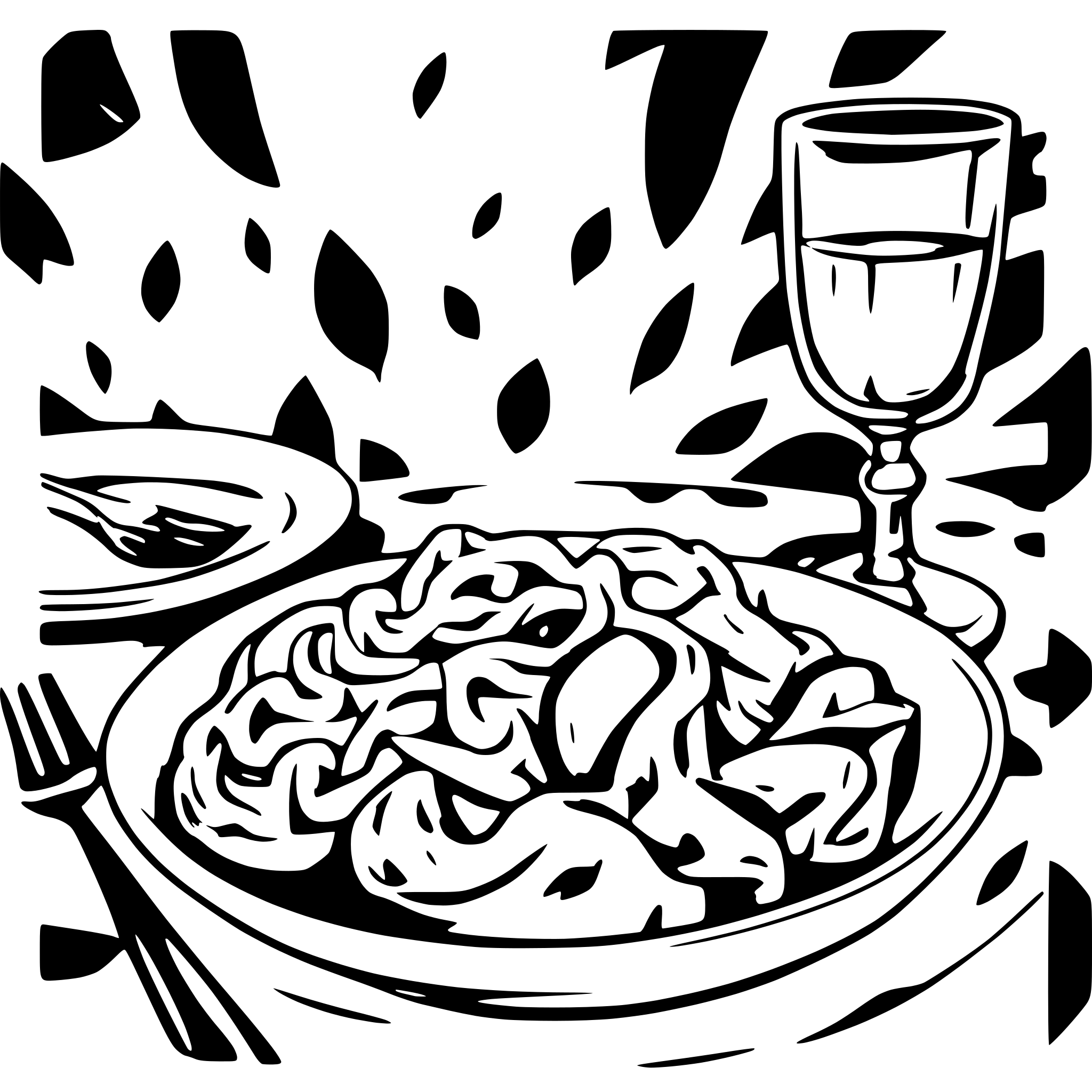 AI-generated SVG of 'last dinner of Leonardo'