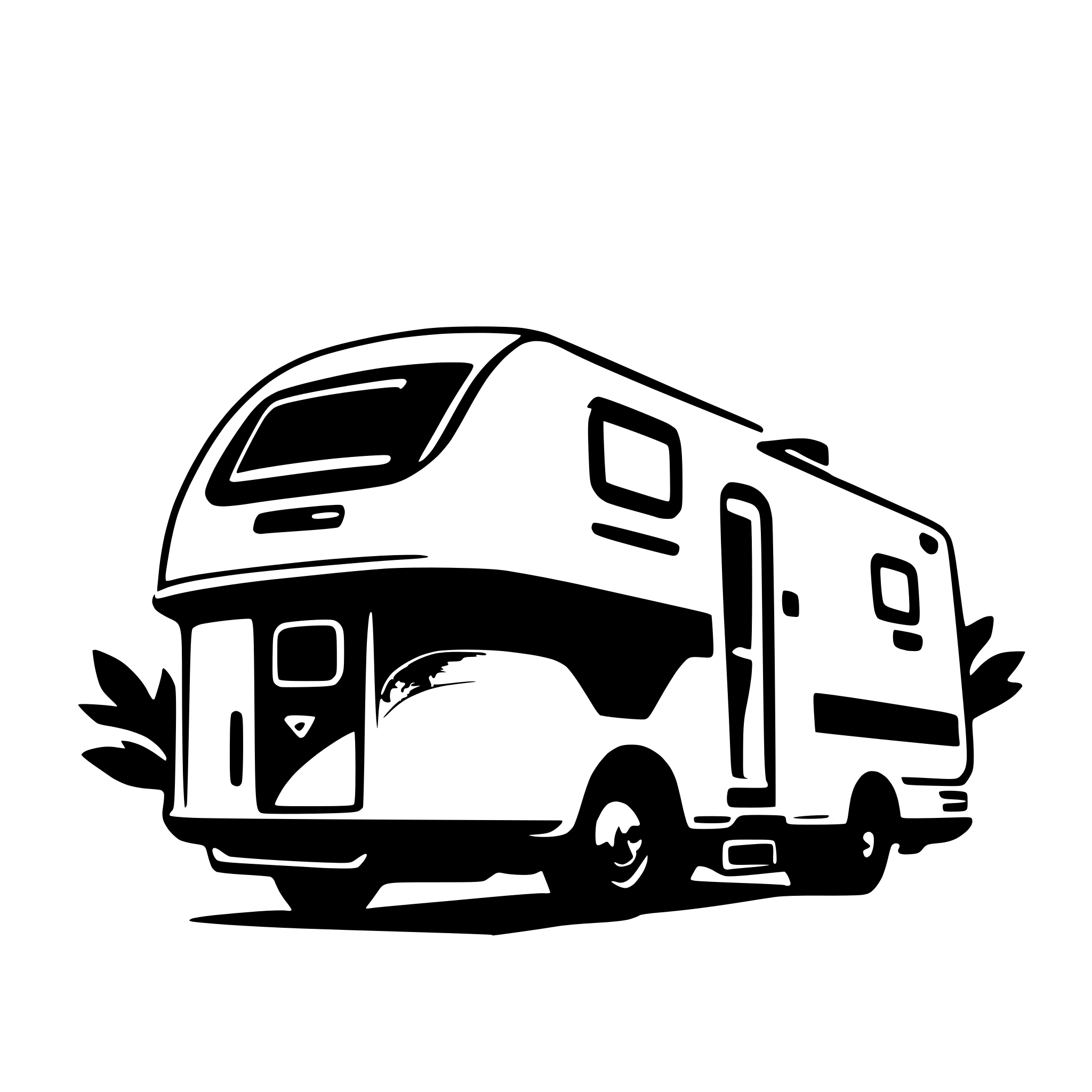 AI-generated SVG of a motorhome for logo