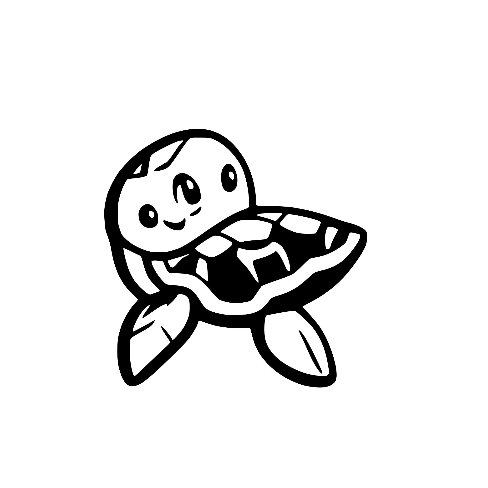 AI-generated SVG of 'OceanTurtle. Cute'