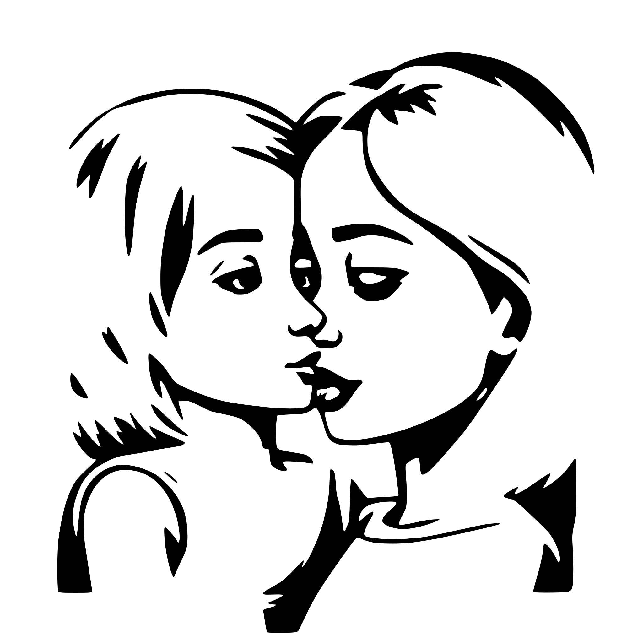 AI-generated SVG of a mother kiss her daughter