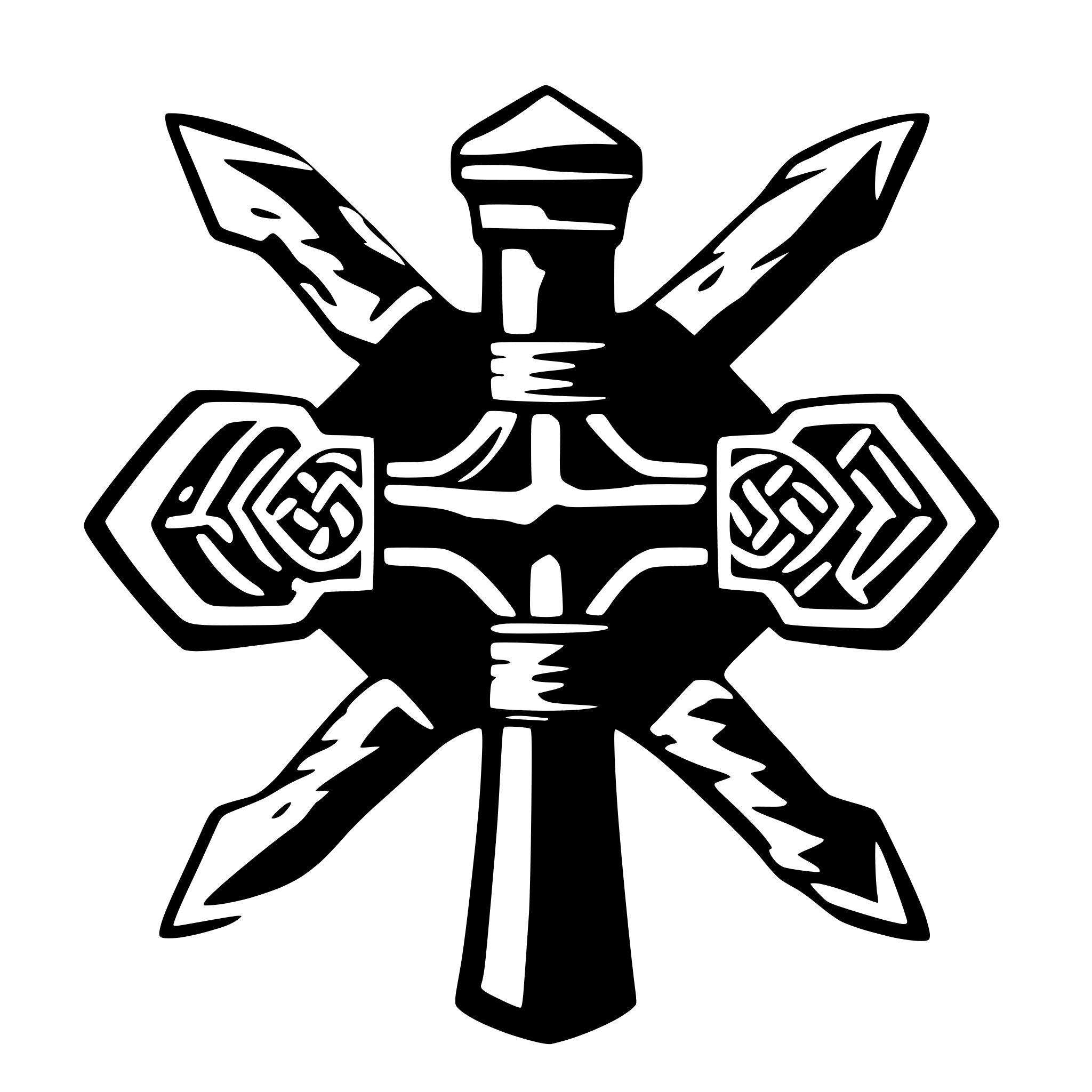 AI-generated SVG of a a hammer with symetrical celtic decoration AI-generated SVG of a a hammer with symetrical celtic decoration