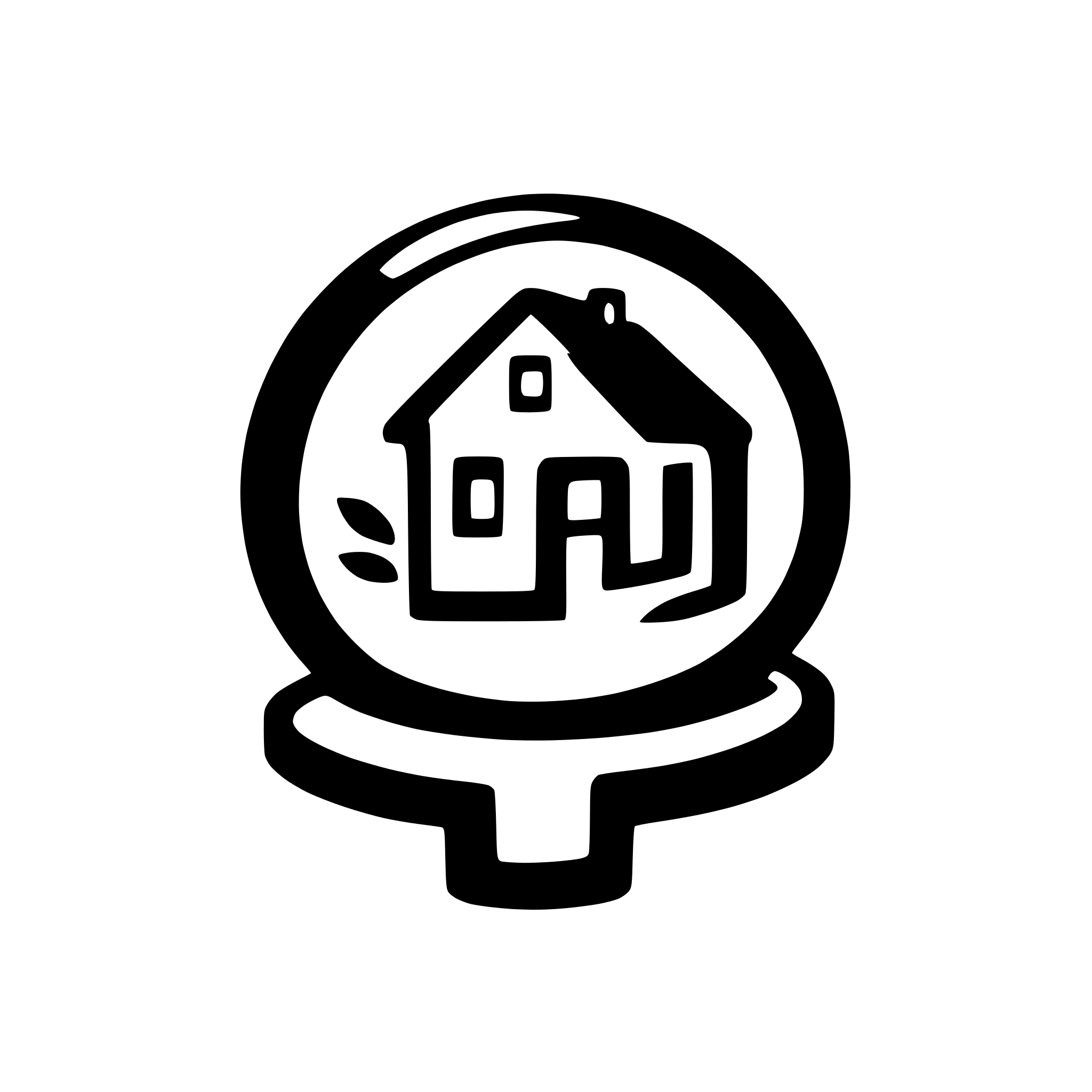 AI-generated SVG of a property very simple icon golden