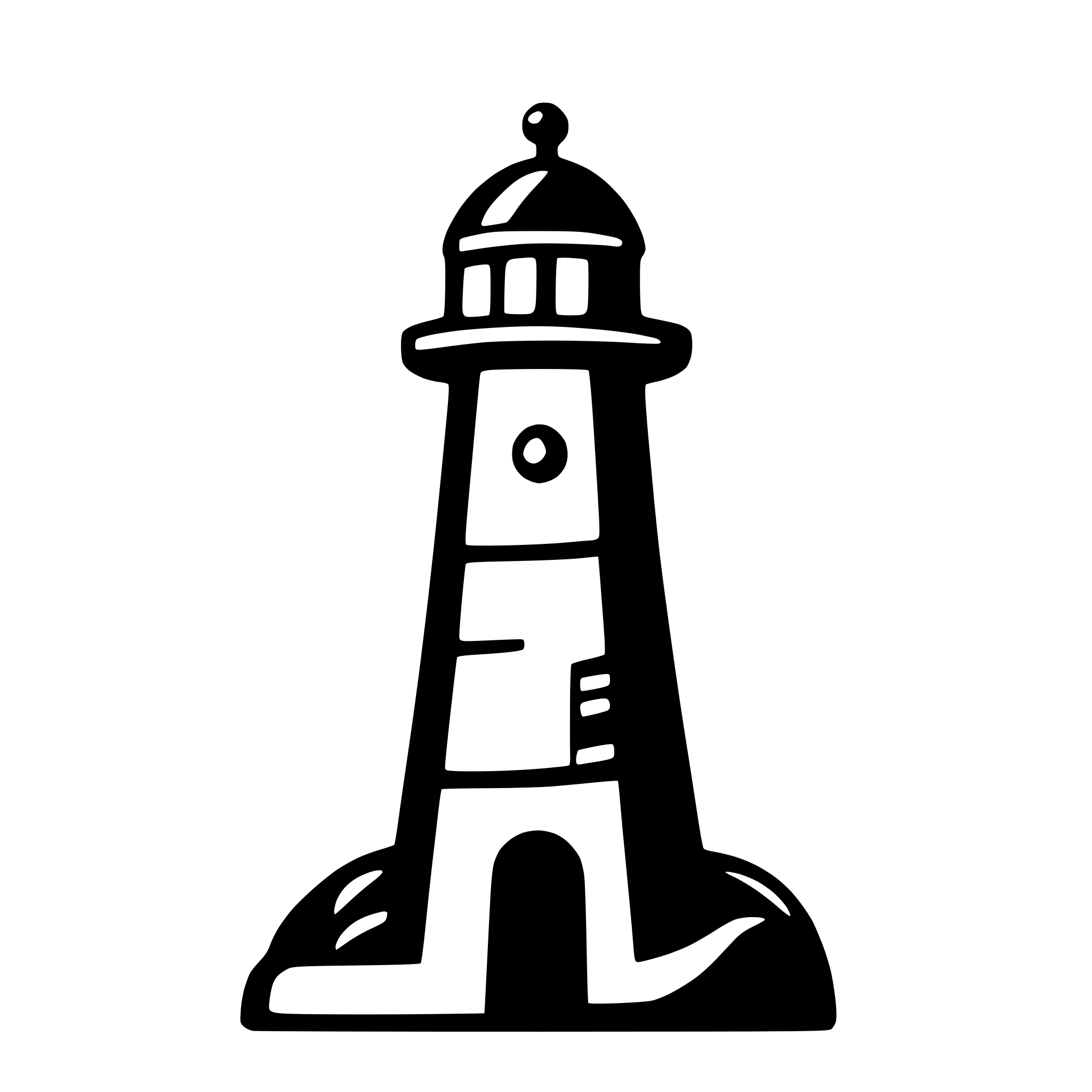 AI-generated SVG of a minimalist detail lighthouse icon for website logo AI-generated SVG of a minimalist detail lighthouse icon for website logo