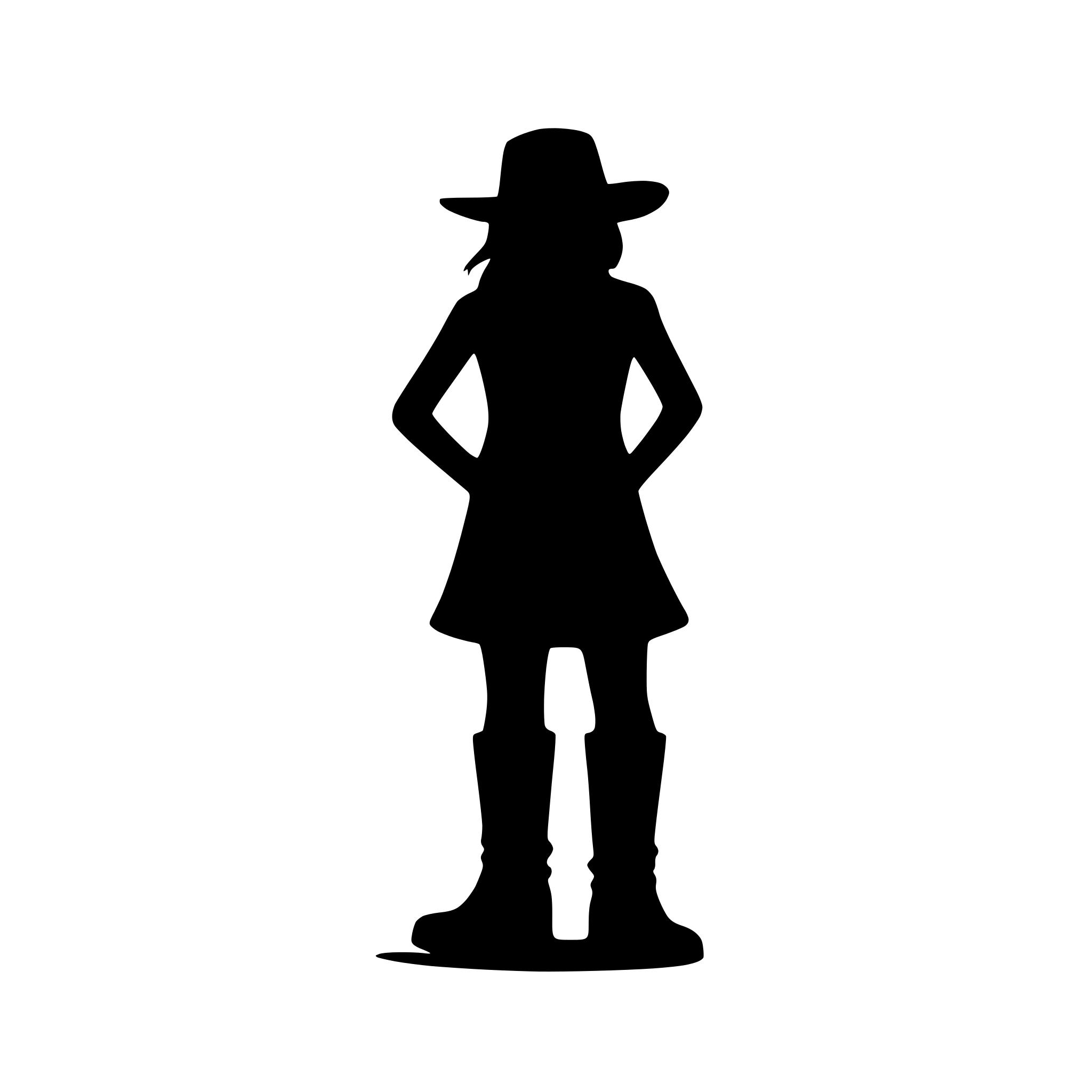 AI-generated SVG of a cowboy hat and boots