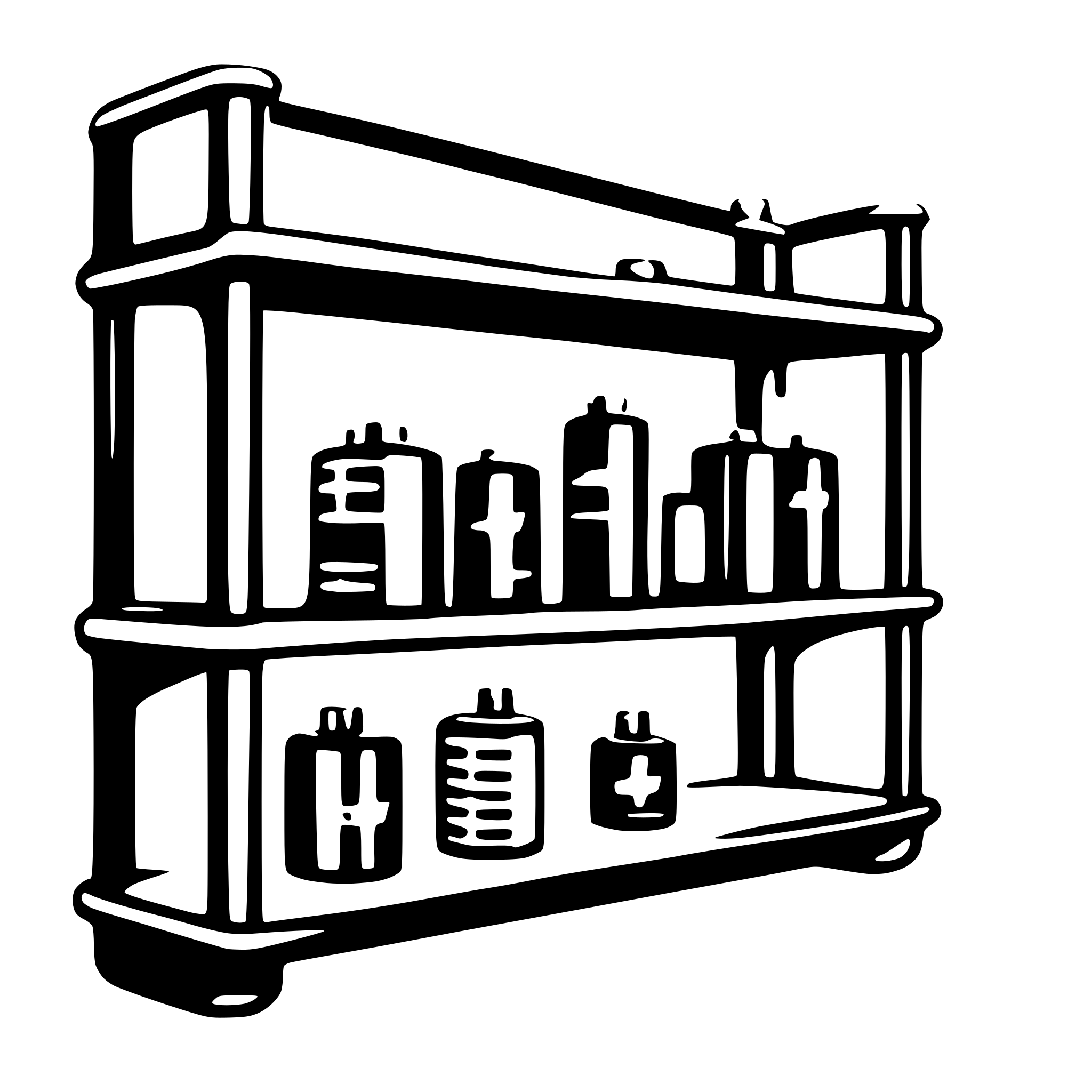 AI-generated SVG of a battery shelves