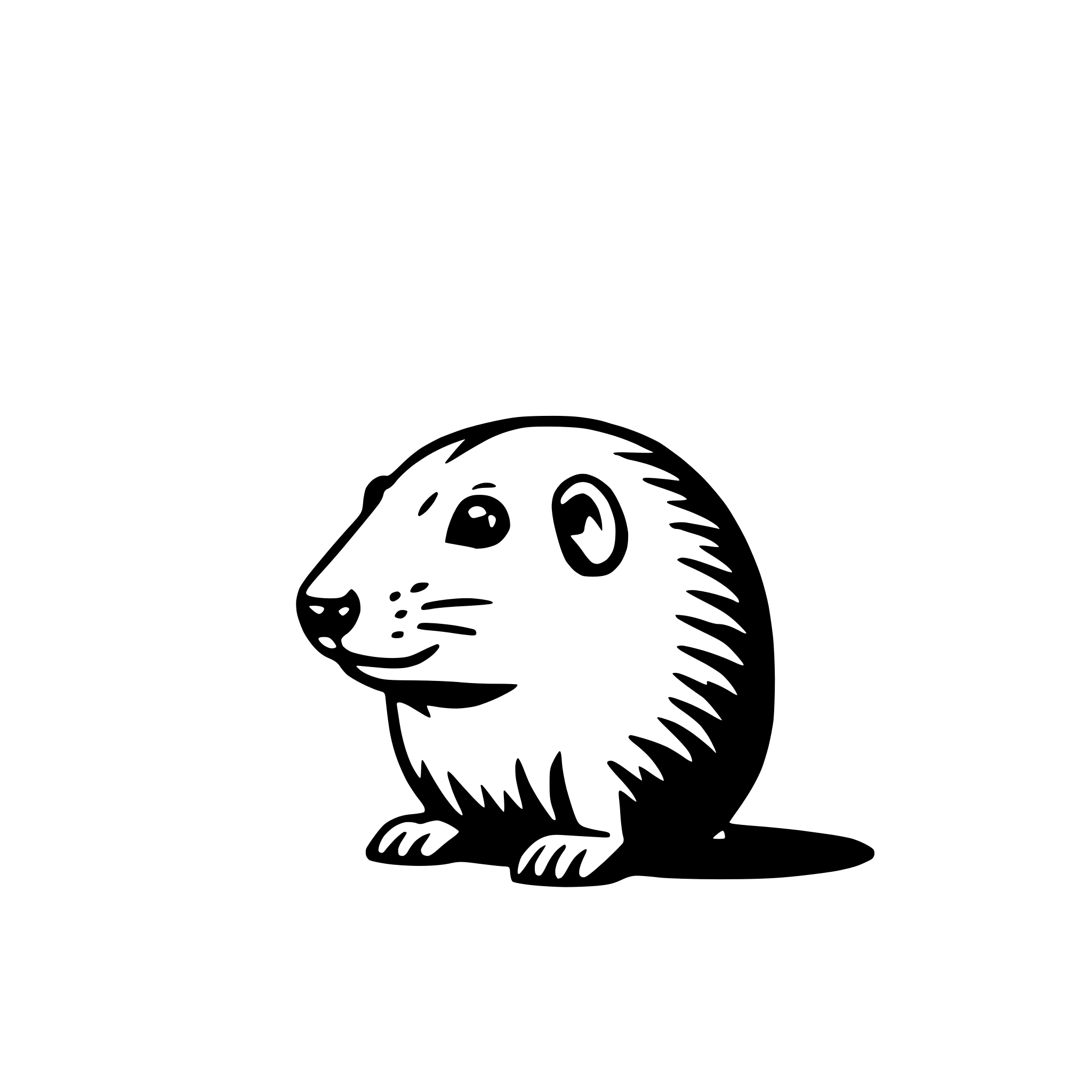 AI-generated SVG of a lemming