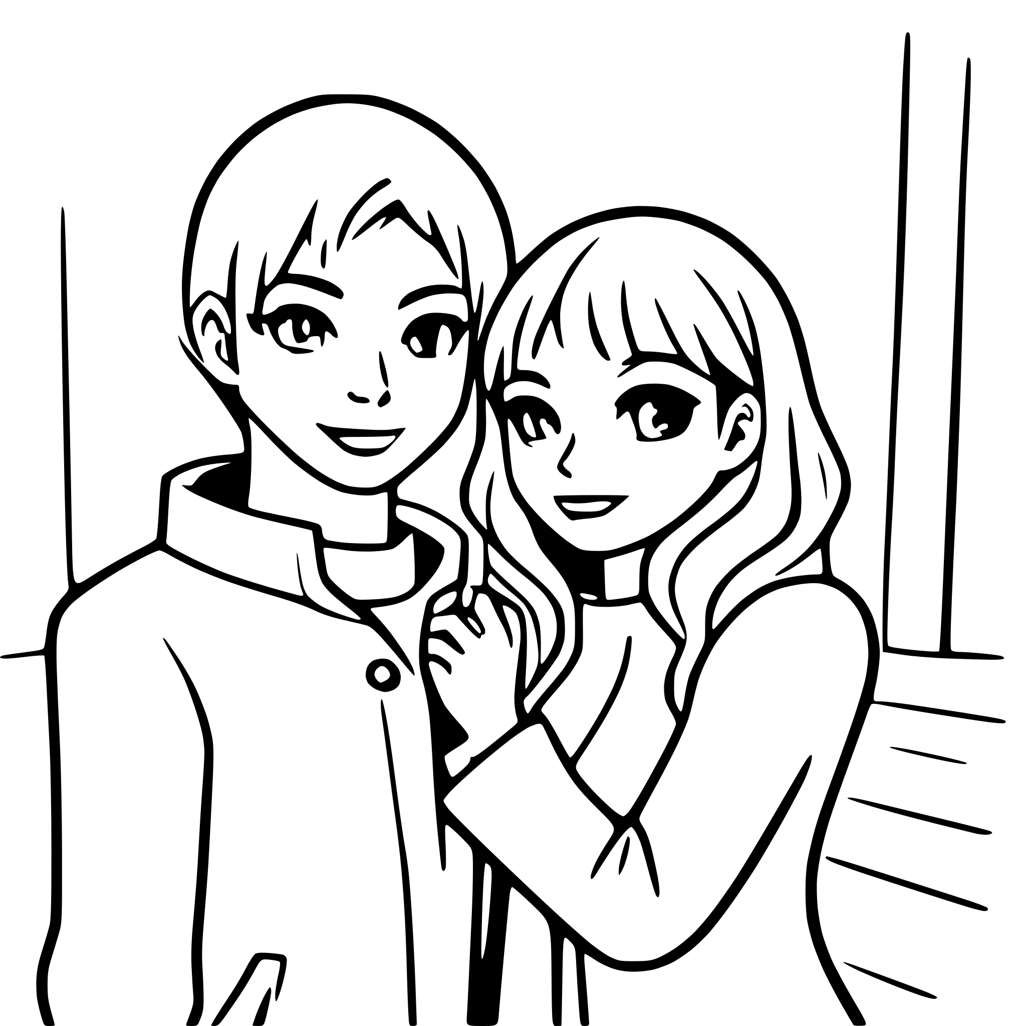 AI-generated SVG of a couple in love