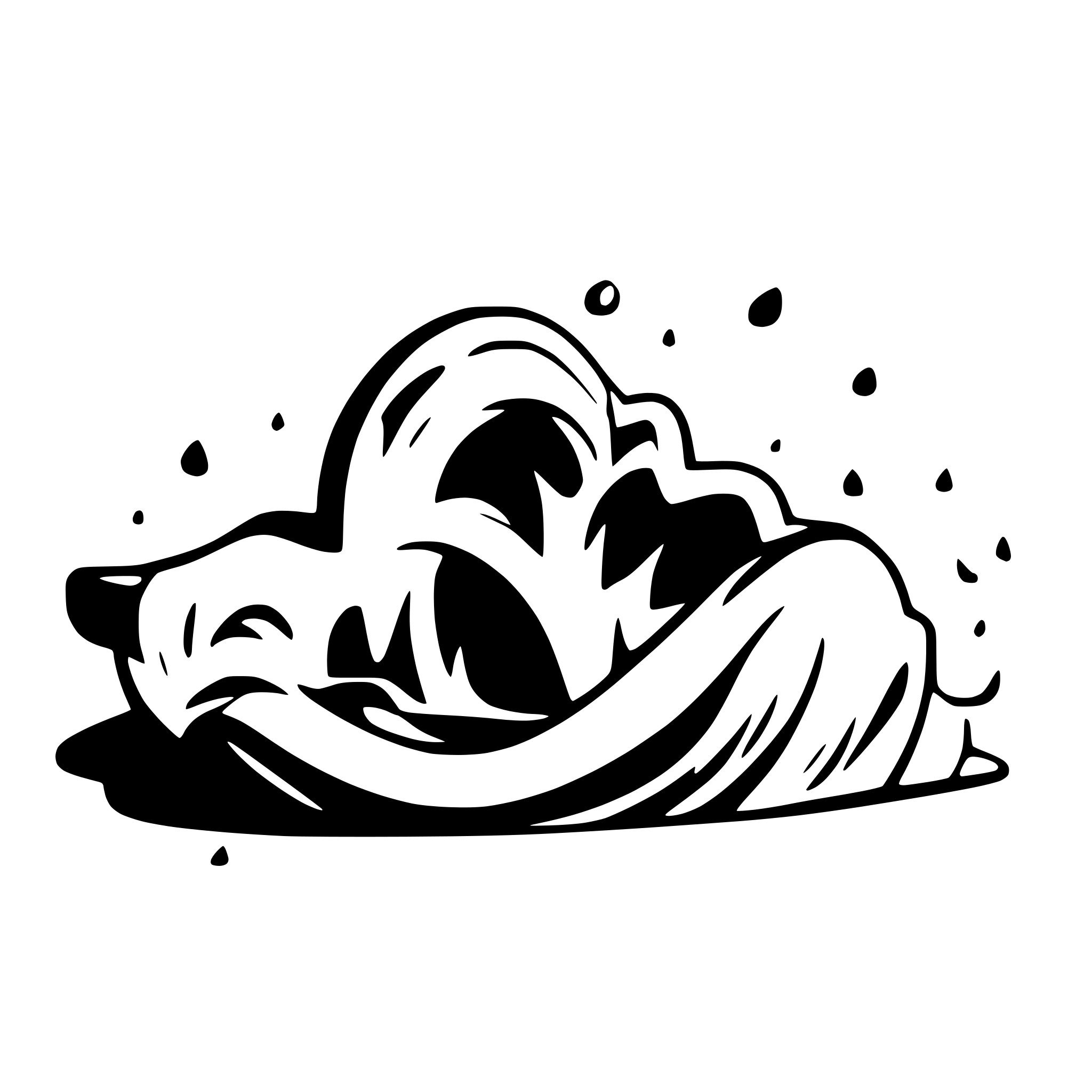 AI-generated SVG of a Smooth crashing wave
