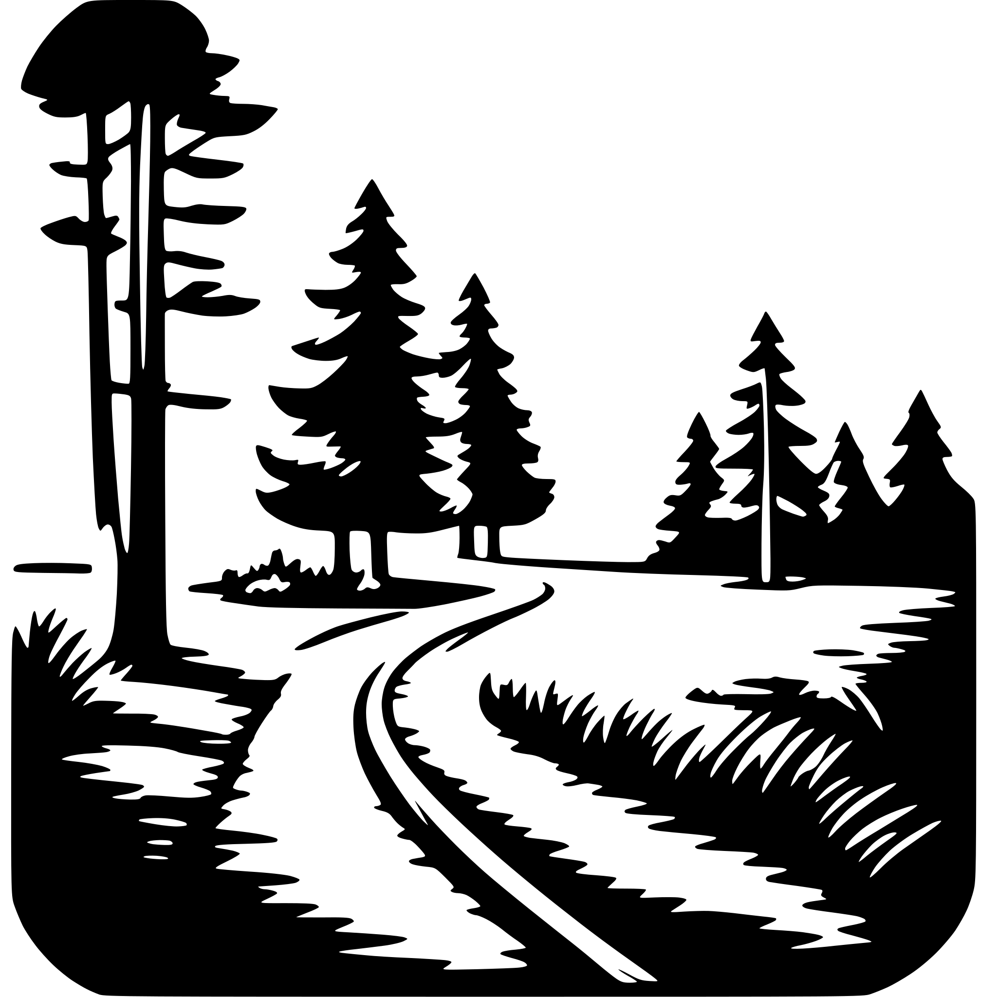 AI-generated SVG of a forest exploration