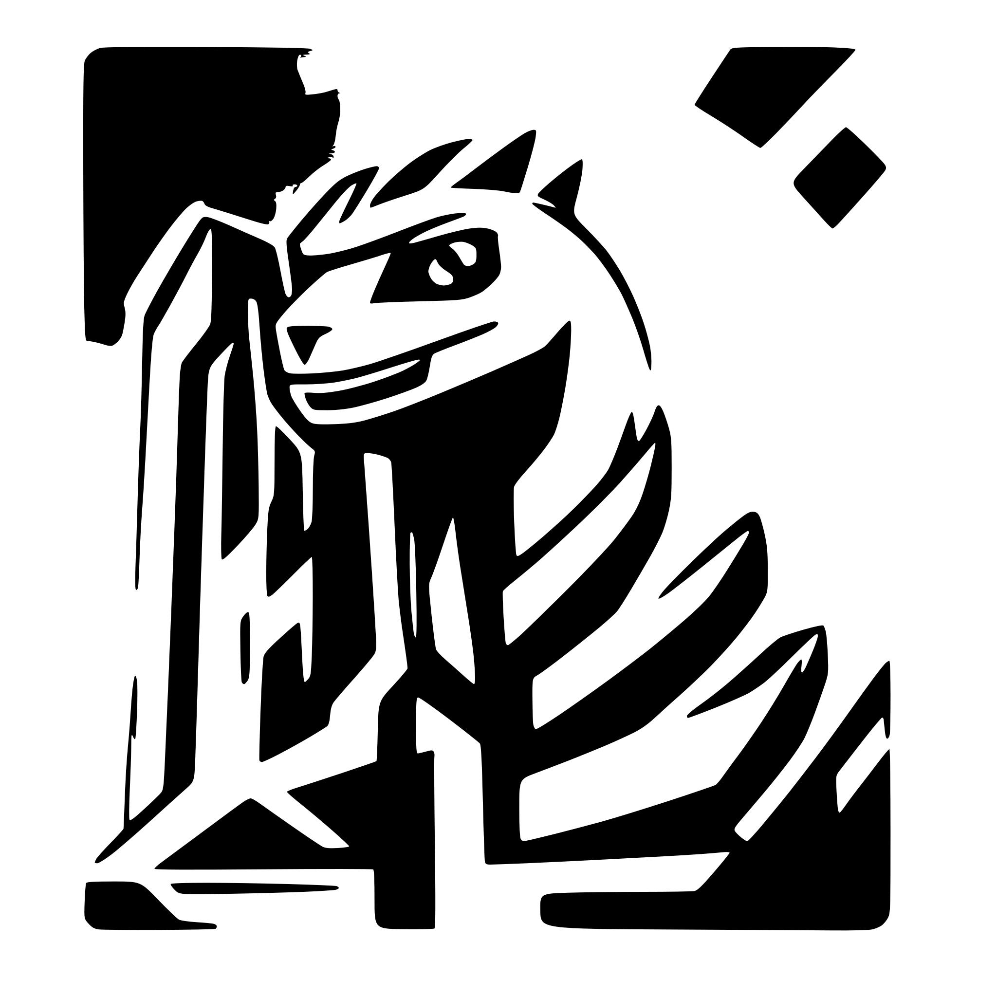 AI-generated SVG of a griffin brutalist