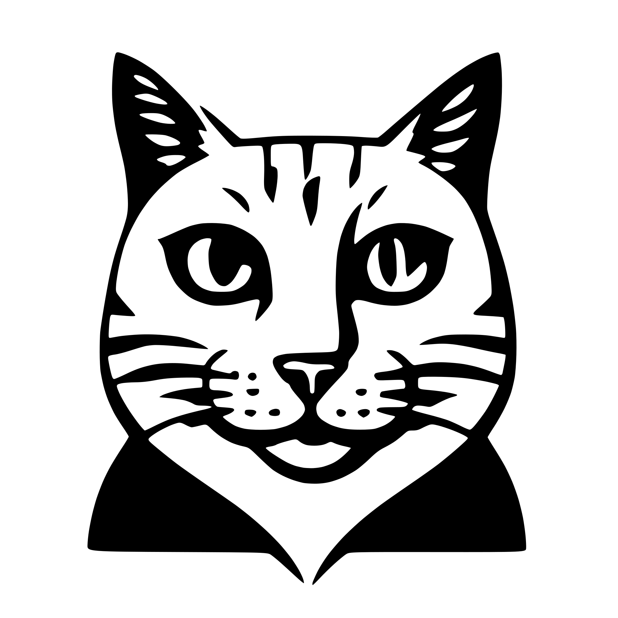 AI-generated SVG of a minimalis elegant logo cat head at square AI-generated SVG of a minimalis elegant logo cat head at square